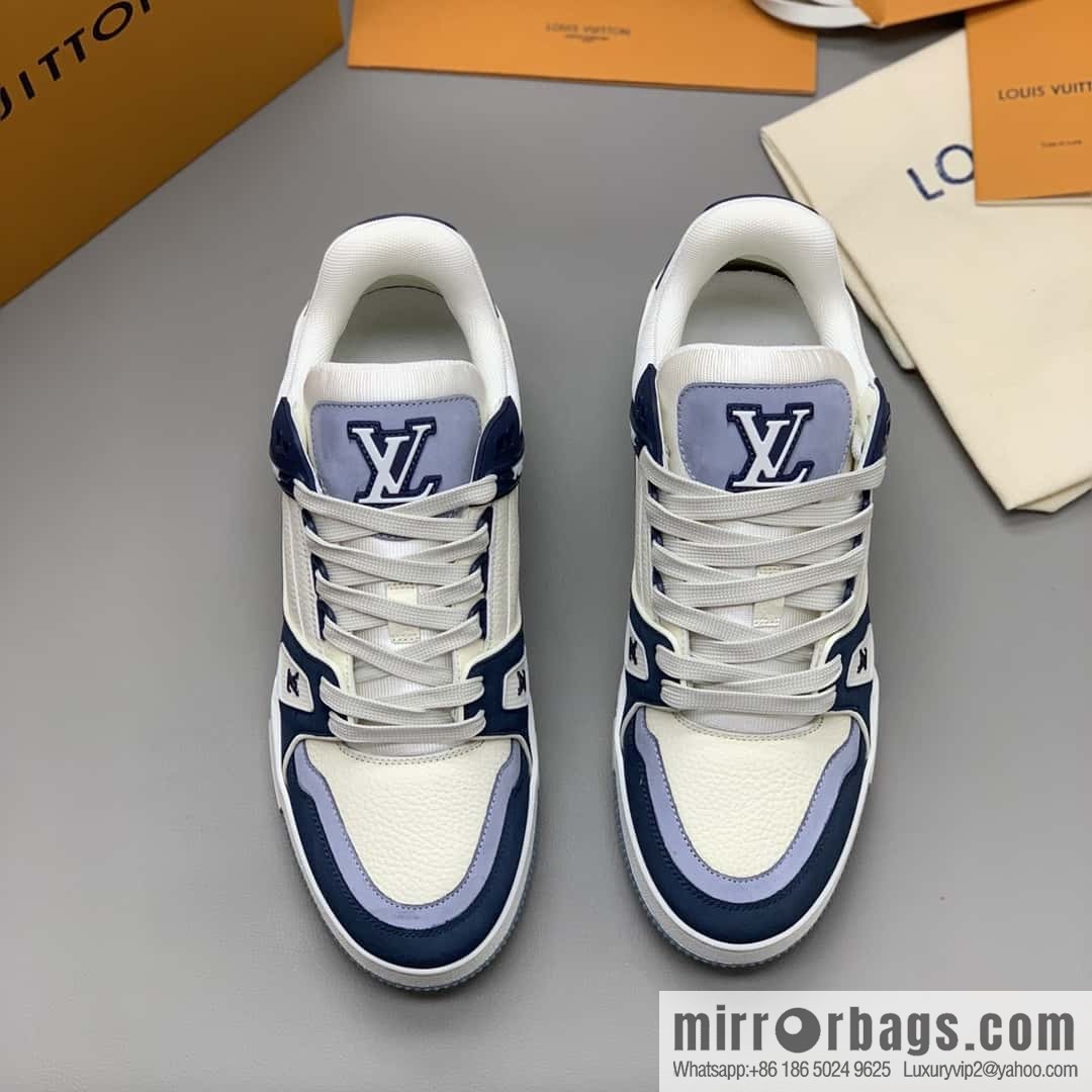 LV Vuitton logo, sports and leisure shoes for couples