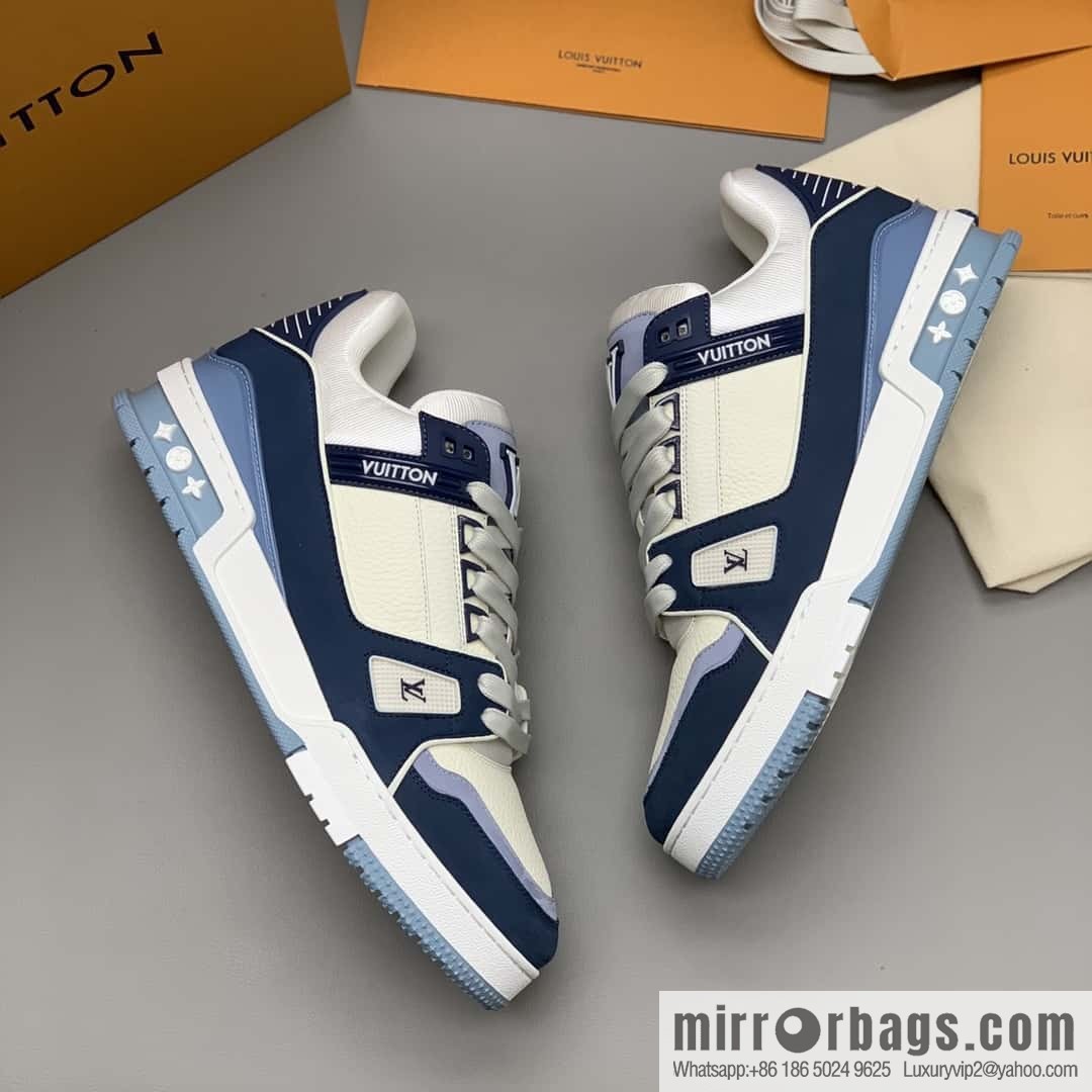 LV Vuitton logo, sports and leisure shoes for couples