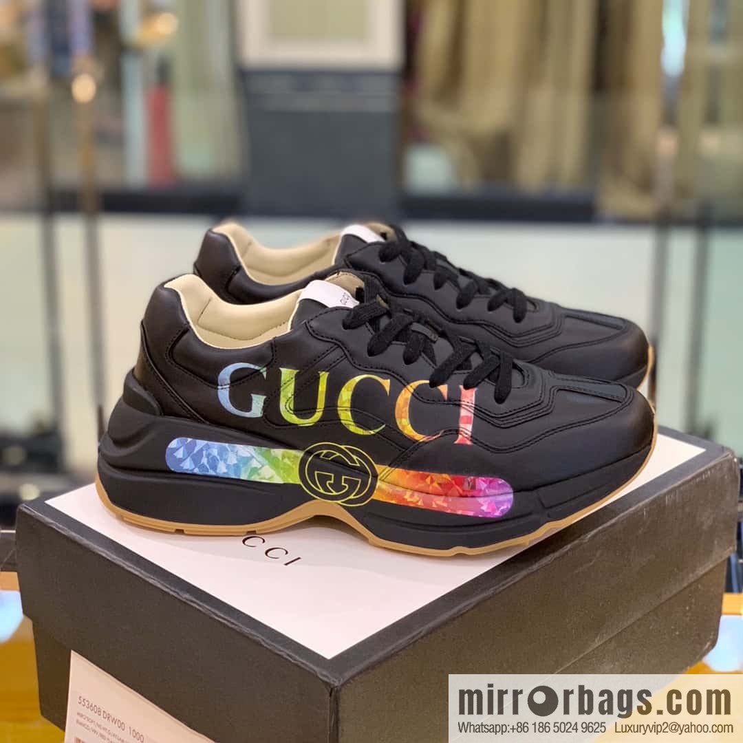 GUCCI men's and women's retro sneakers