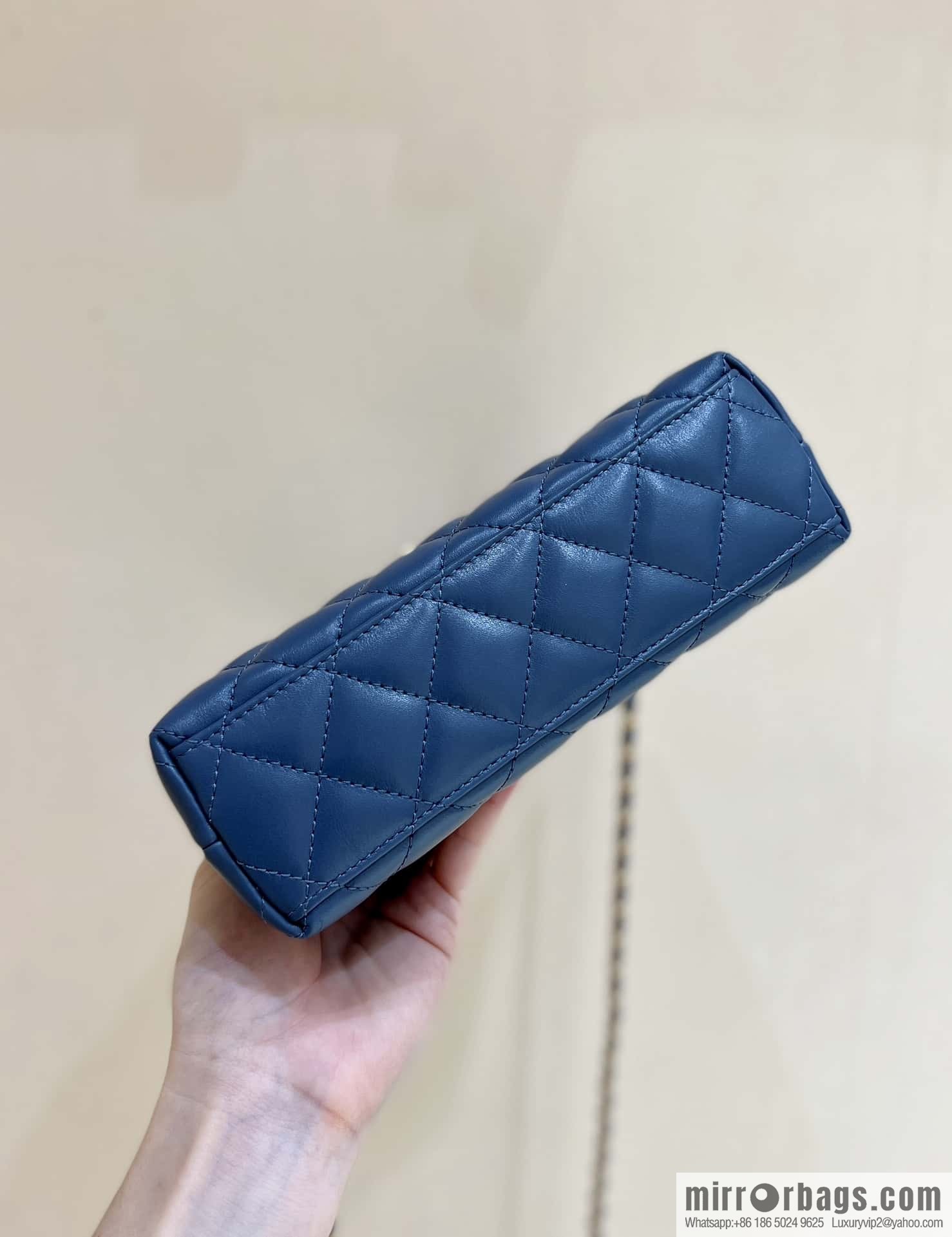 CHANEL 23K autumn and winter series Kelly bag AS4416 blue