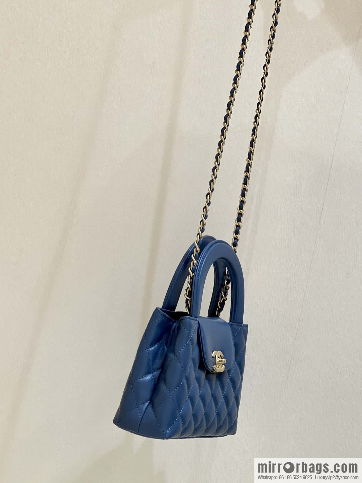 CHANEL 23K autumn and winter series Kelly bag AS4416 blue