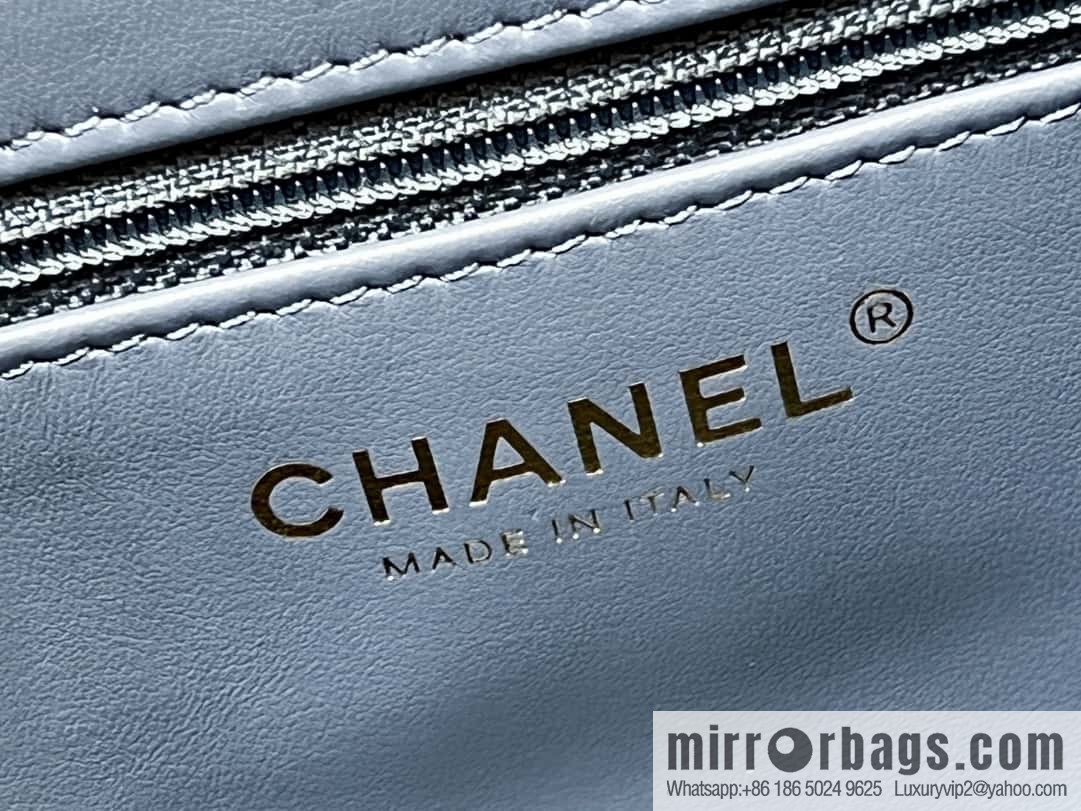 CHANEL 23K autumn and winter series Kelly bag AS4416 blue