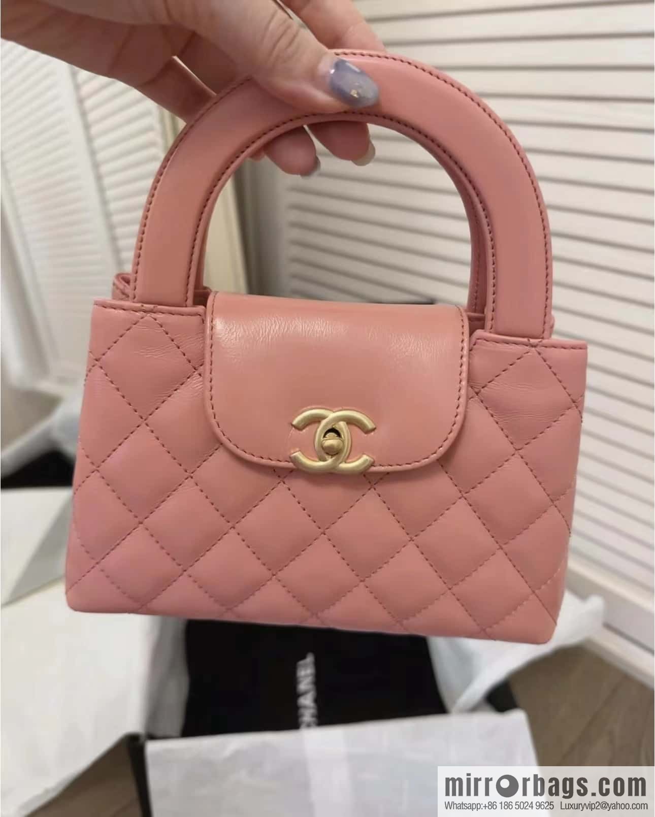 CHANEL 23K autumn and winter series Kelly bag AS4416 lobster powder