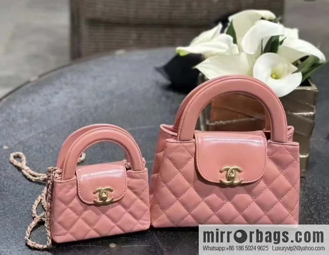 CHANEL 23K autumn and winter series Kelly bag AS4416 lobster powder