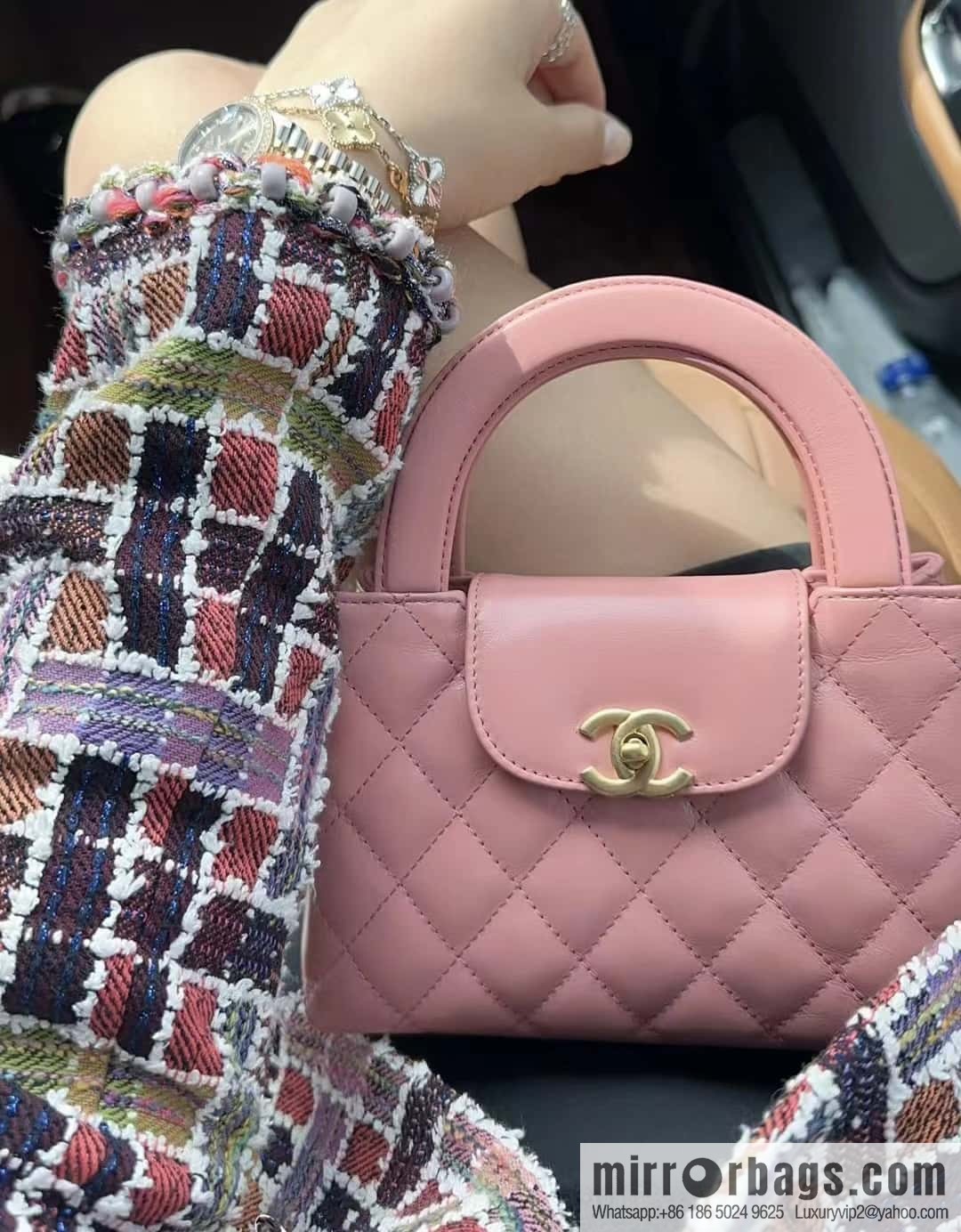CHANEL 23K autumn and winter series Kelly bag AS4416 lobster powder