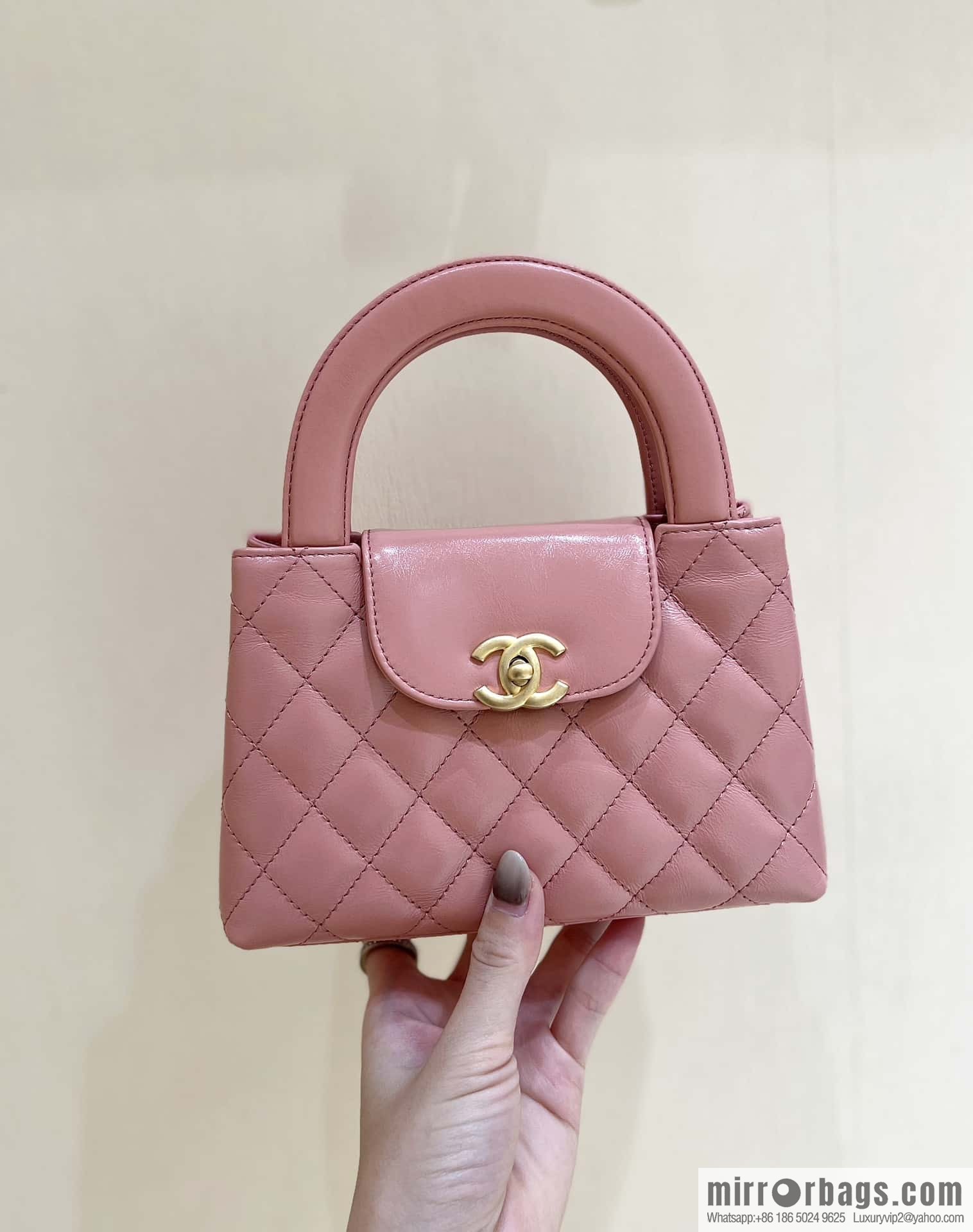 CHANEL 23K autumn and winter series Kelly bag AS4416 lobster powder