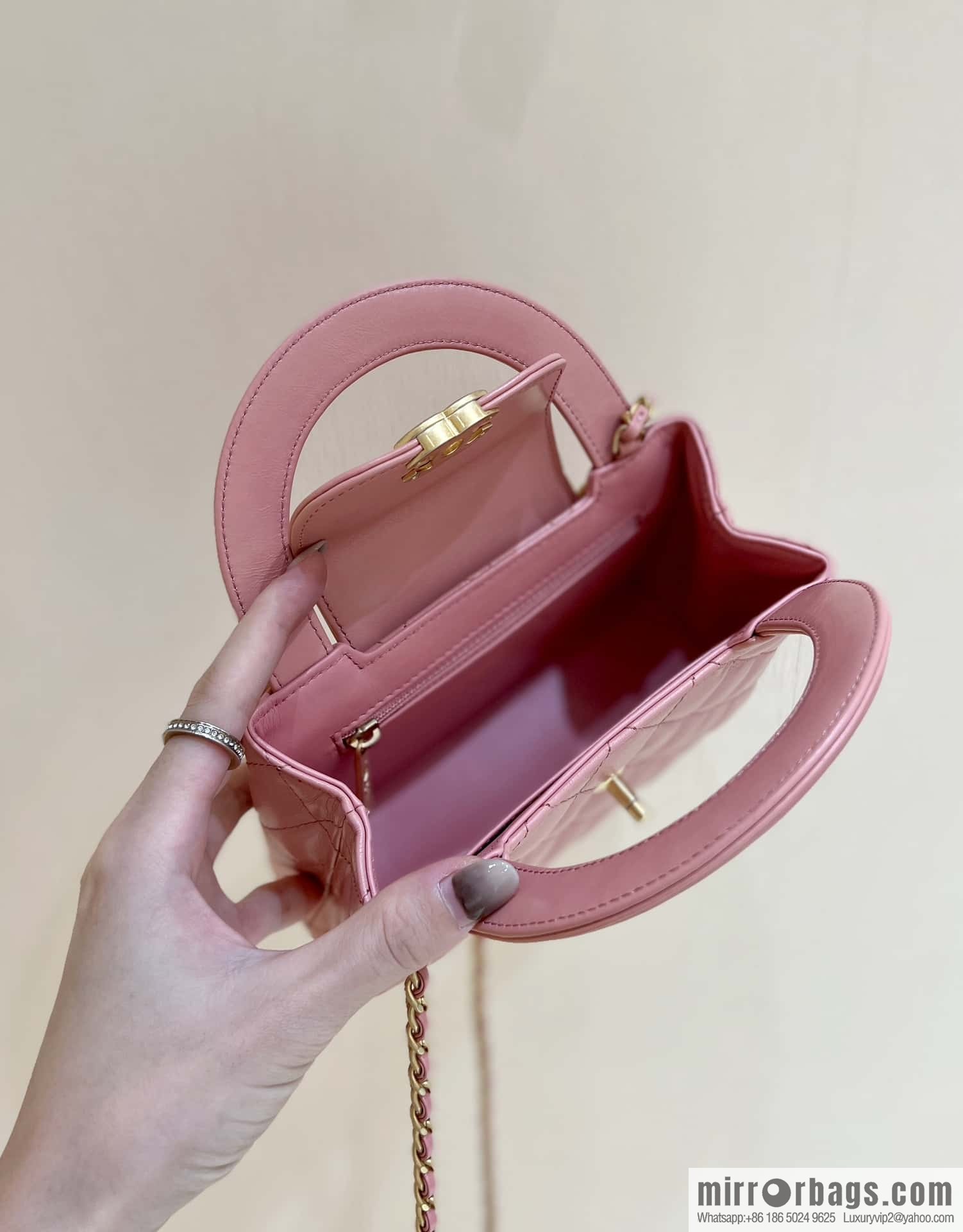 CHANEL 23K autumn and winter series Kelly bag AS4416 lobster powder