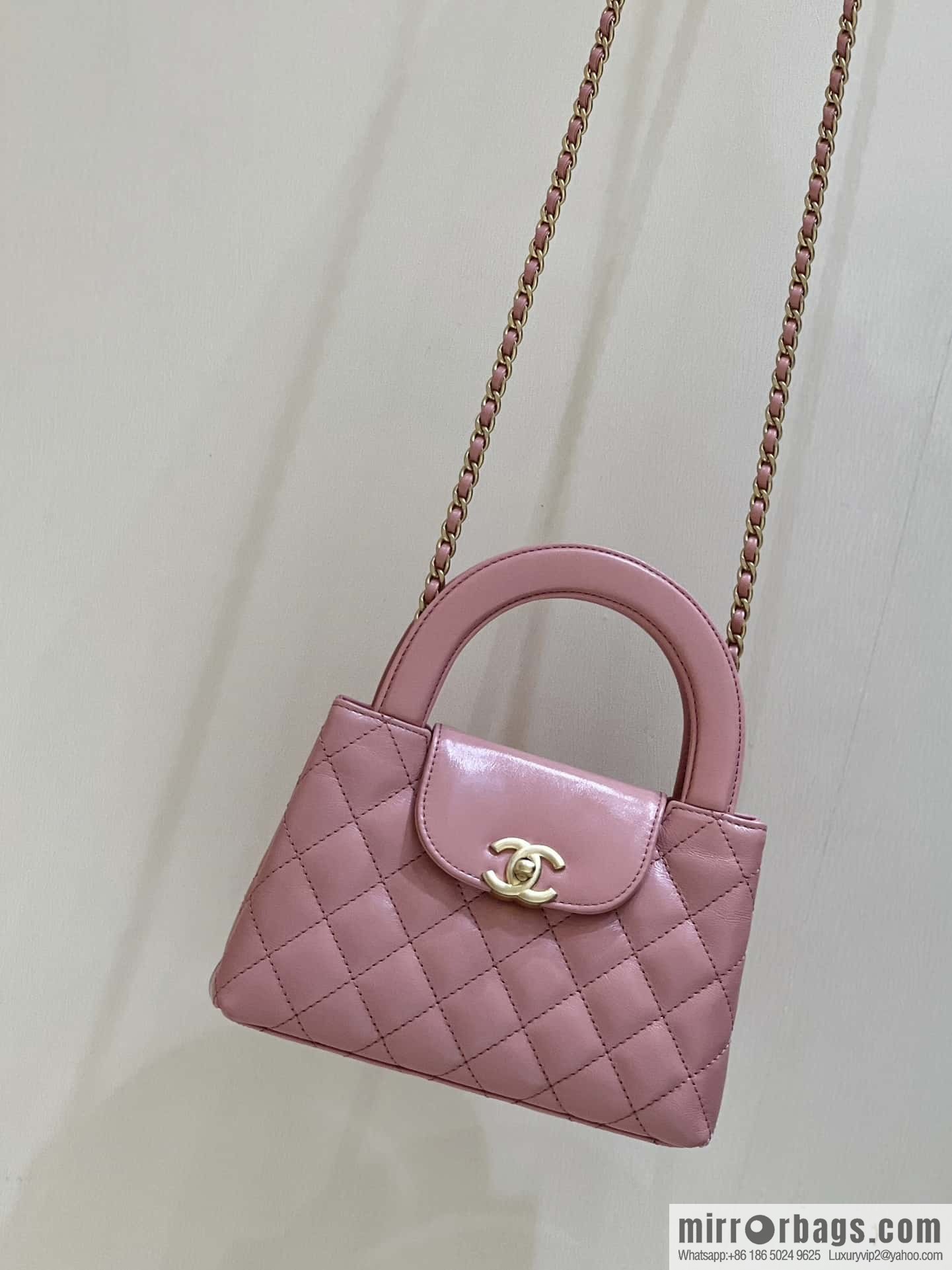 CHANEL 23K autumn and winter series Kelly bag AS4416 lobster powder
