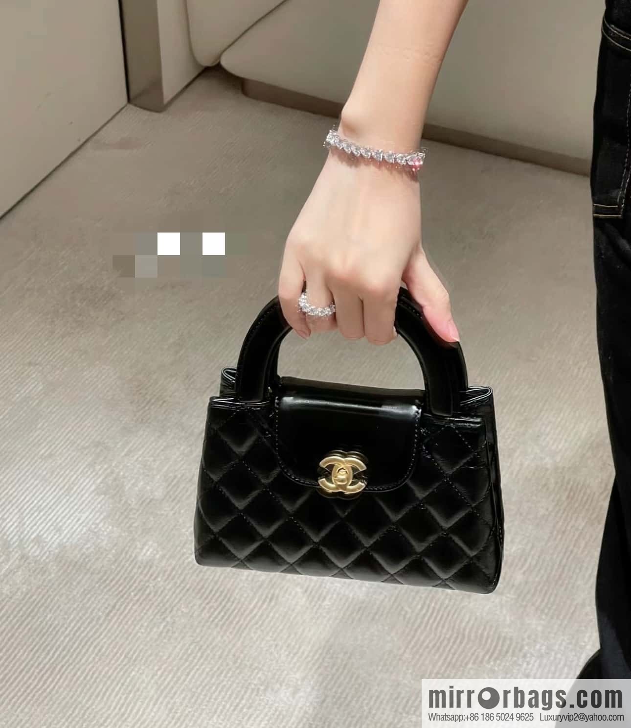 CHANEL 23K autumn and winter series Kelly bag AS4416 black