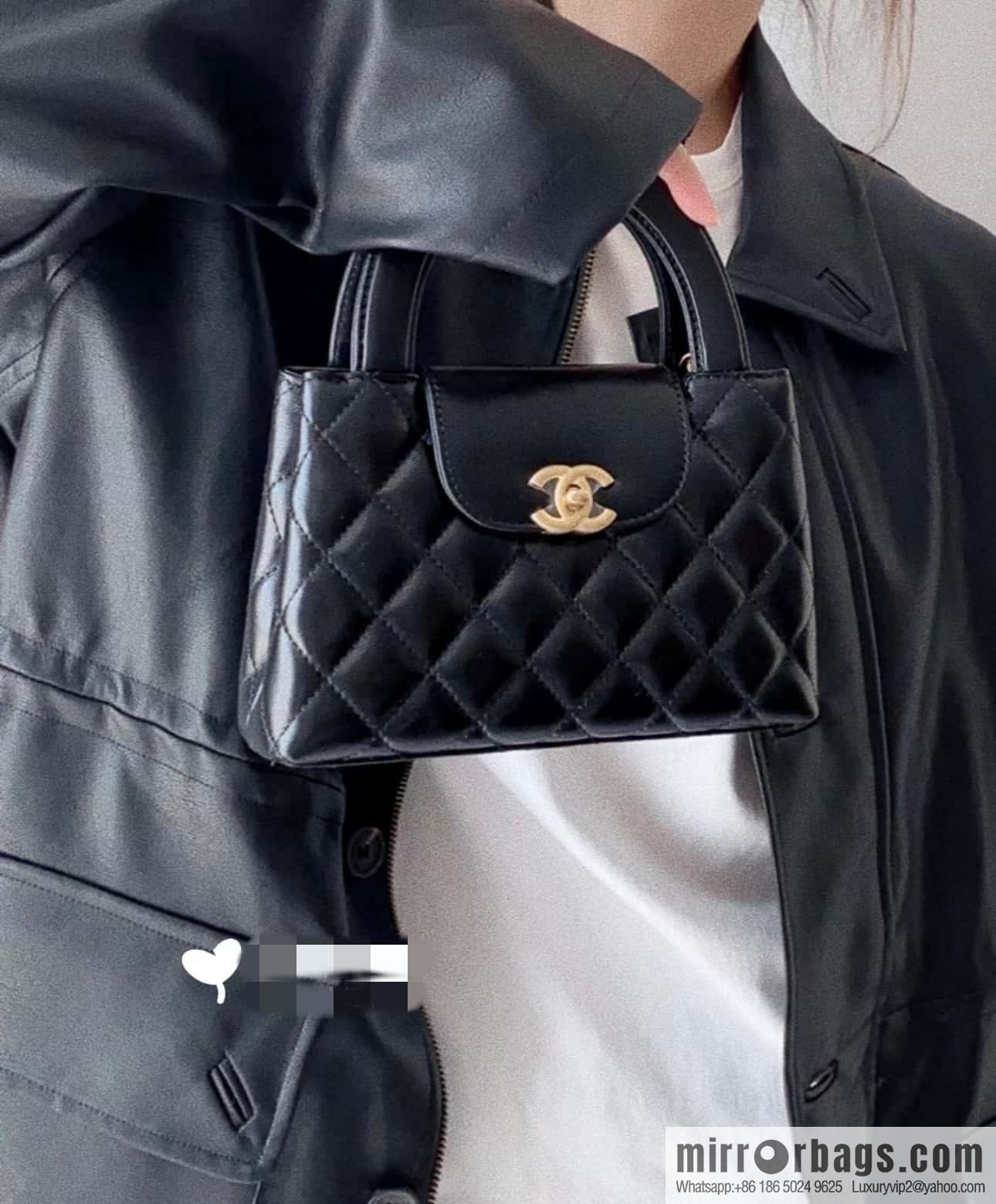 CHANEL 23K autumn and winter series Kelly bag AS4416 black