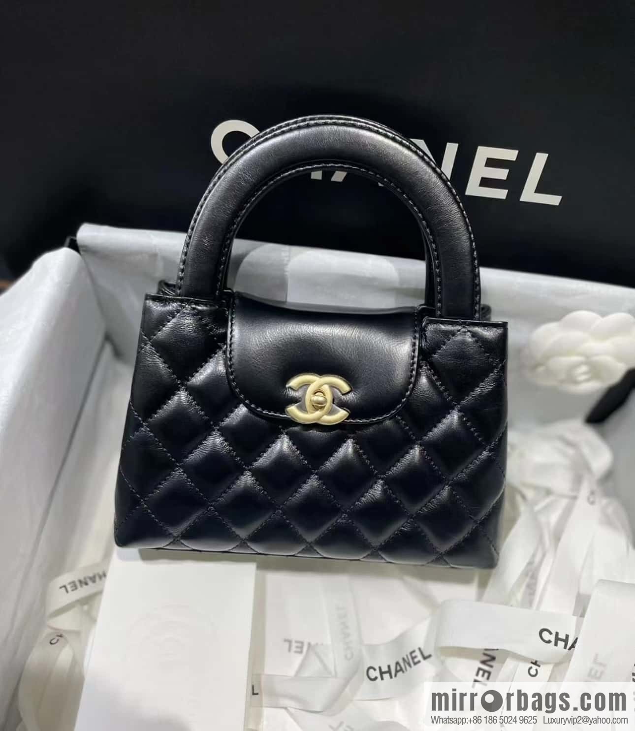 CHANEL 23K autumn and winter series Kelly bag AS4416 black