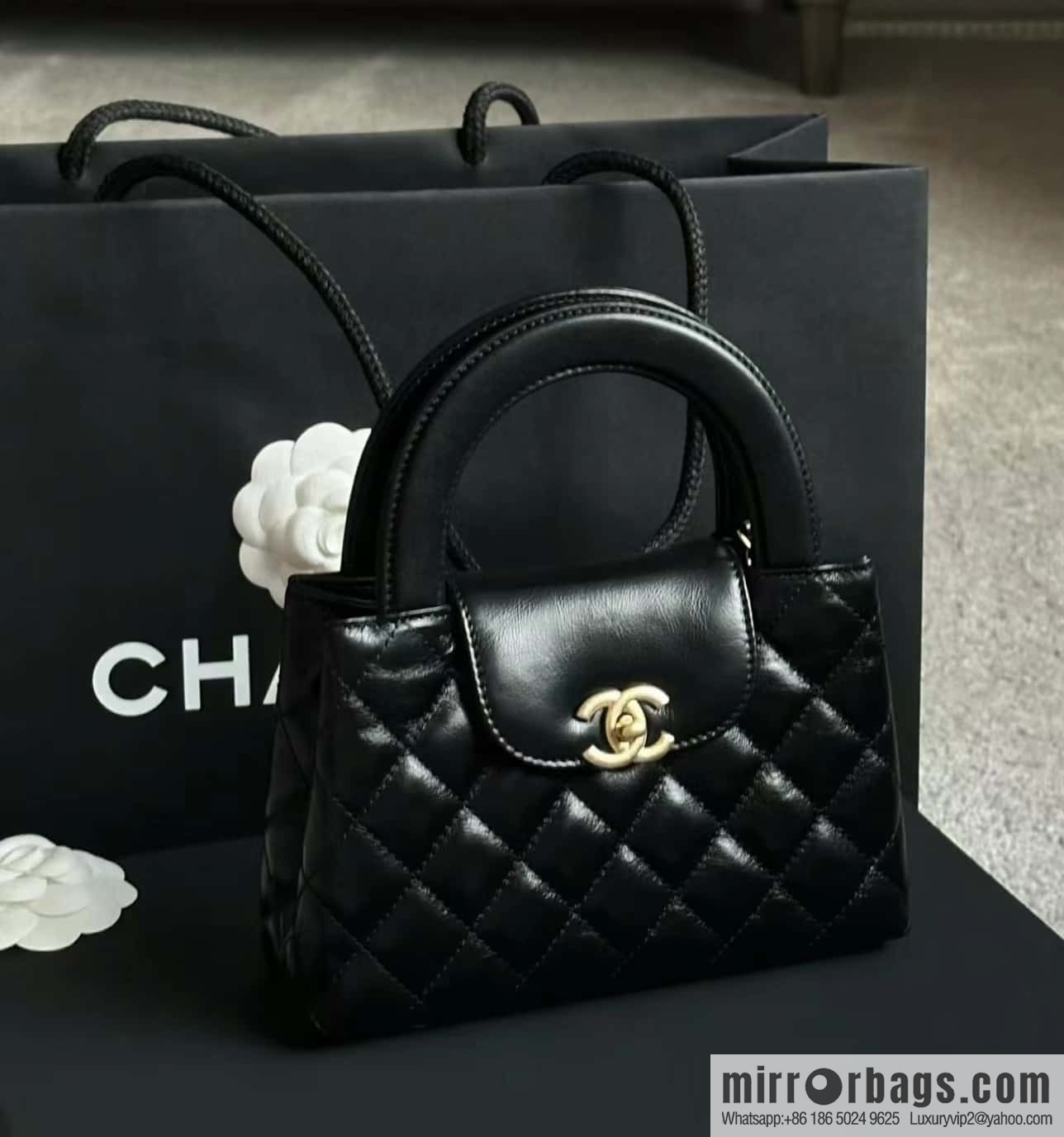 CHANEL 23K autumn and winter series Kelly bag AS4416 black