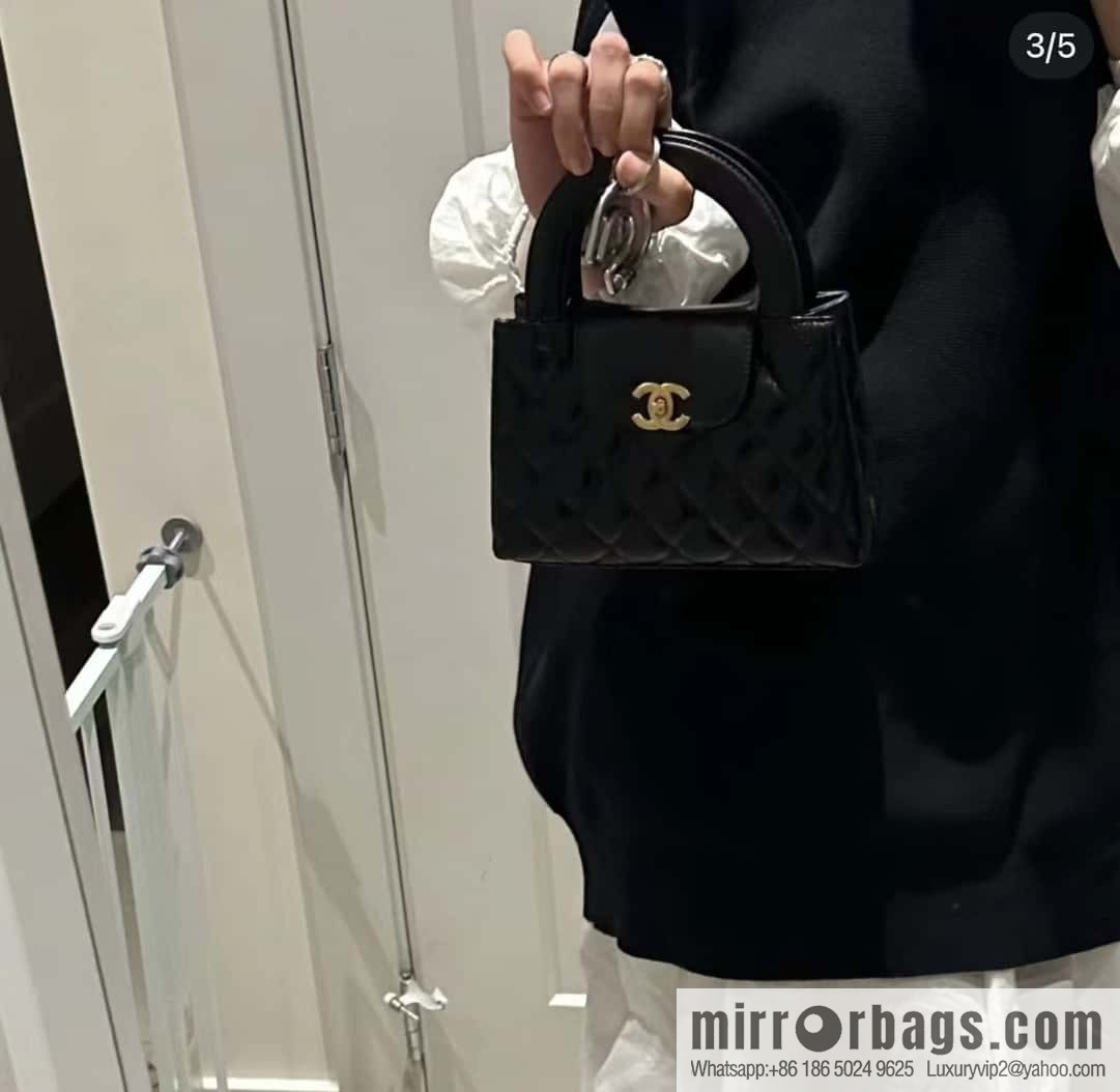 CHANEL 23K autumn and winter series Kelly bag AS4416 black