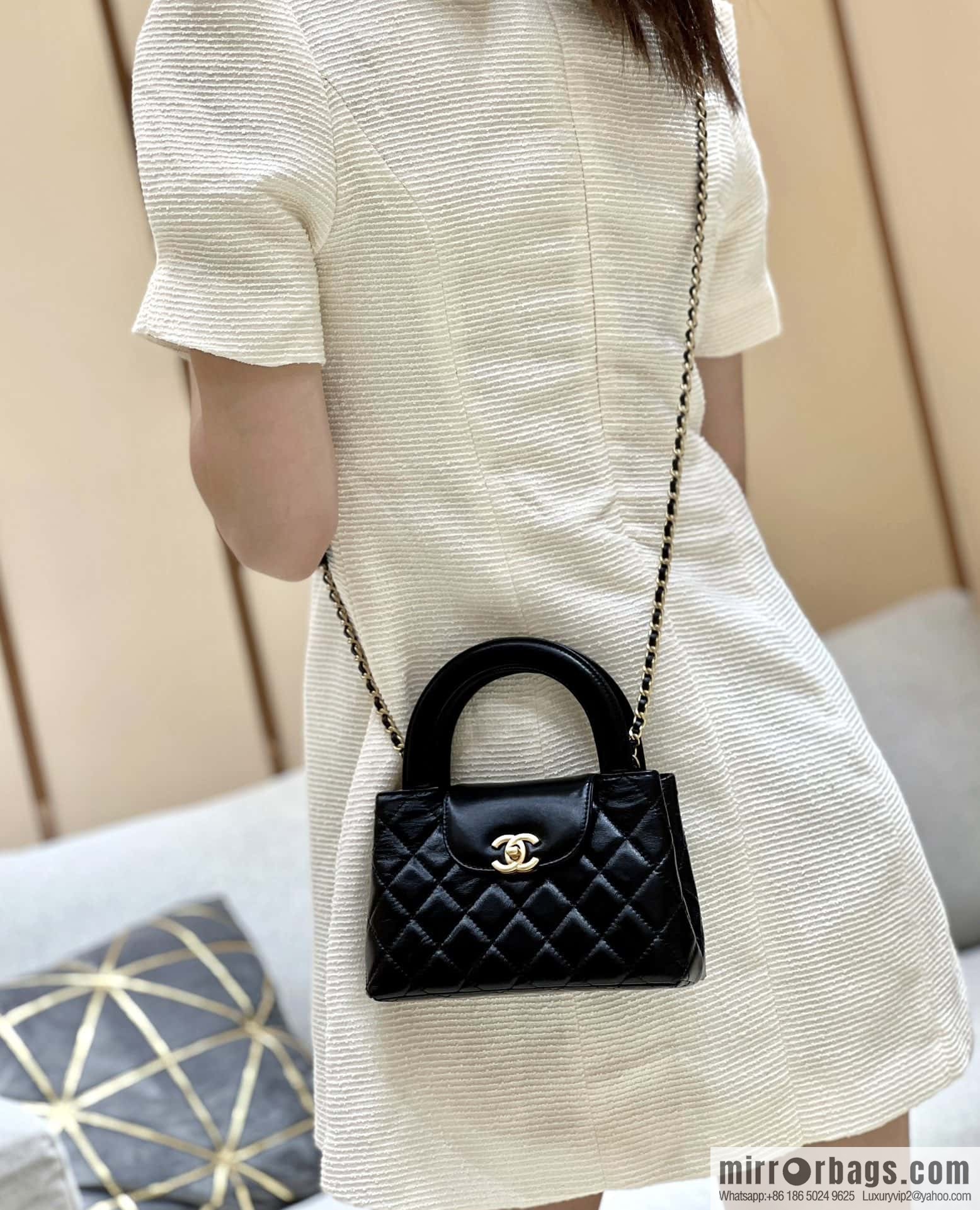 CHANEL 23K autumn and winter series Kelly bag AS4416 black