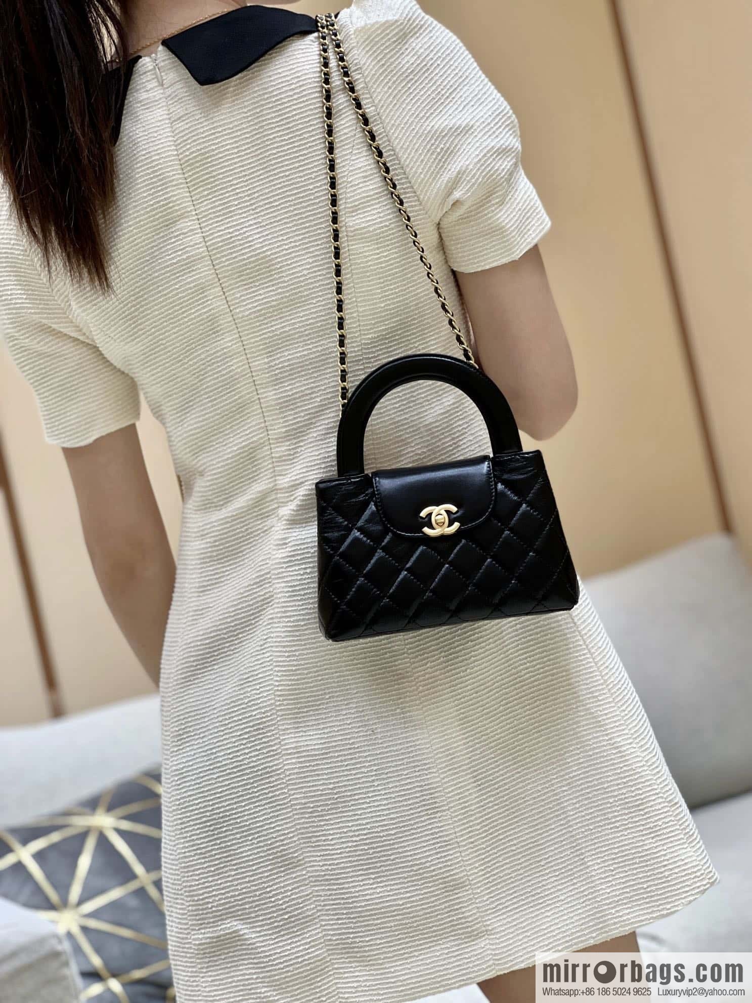 CHANEL 23K autumn and winter series Kelly bag AS4416 black