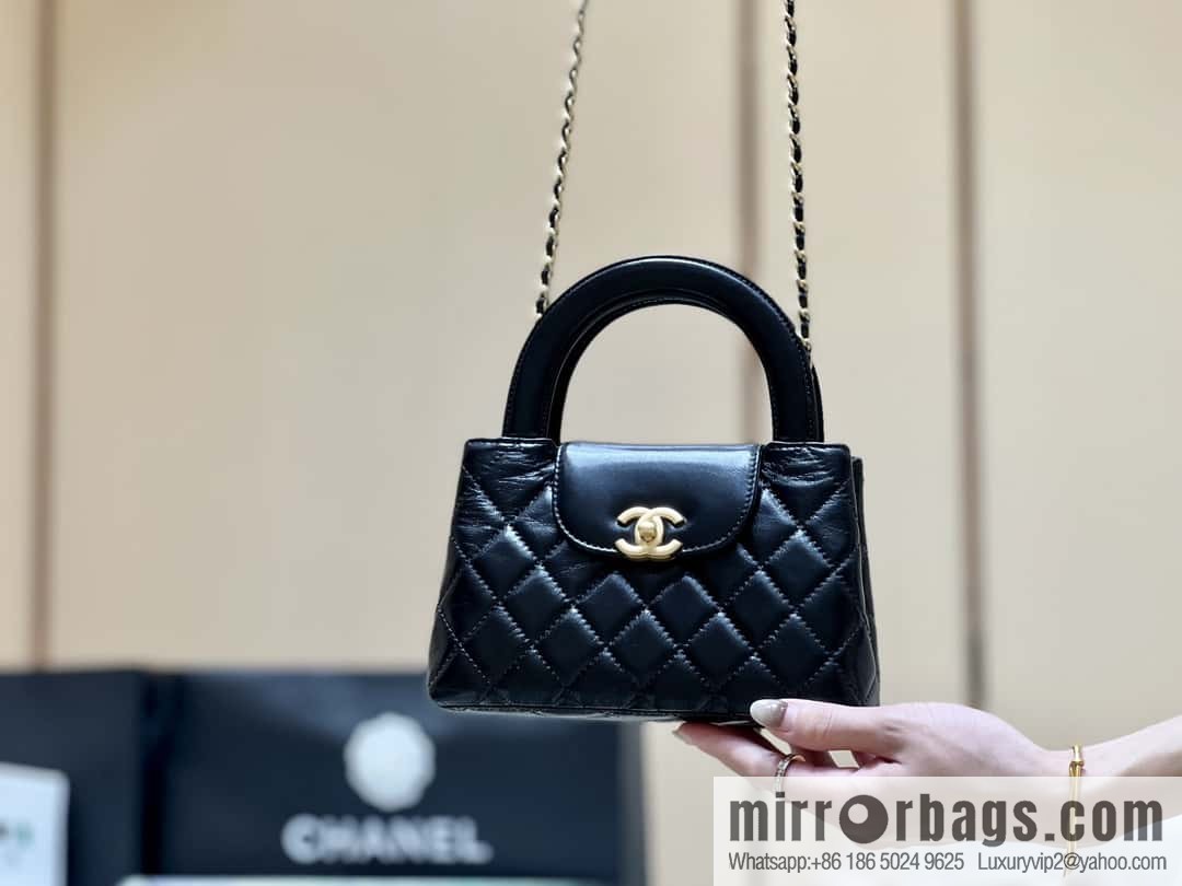 CHANEL 23K autumn and winter series Kelly bag AS4416 black