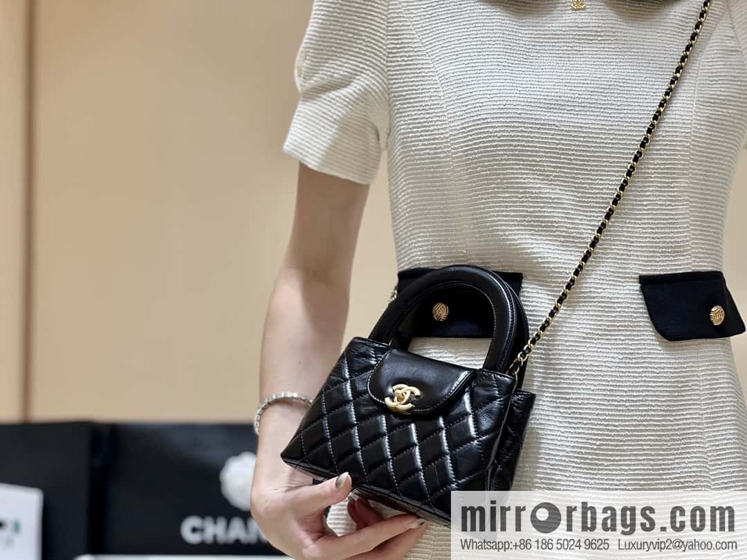 CHANEL 23K autumn and winter series Kelly bag AS4416 black