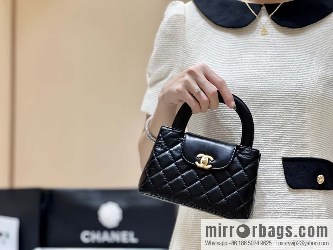 CHANEL 23K autumn and winter series Kelly bag AS4416 black