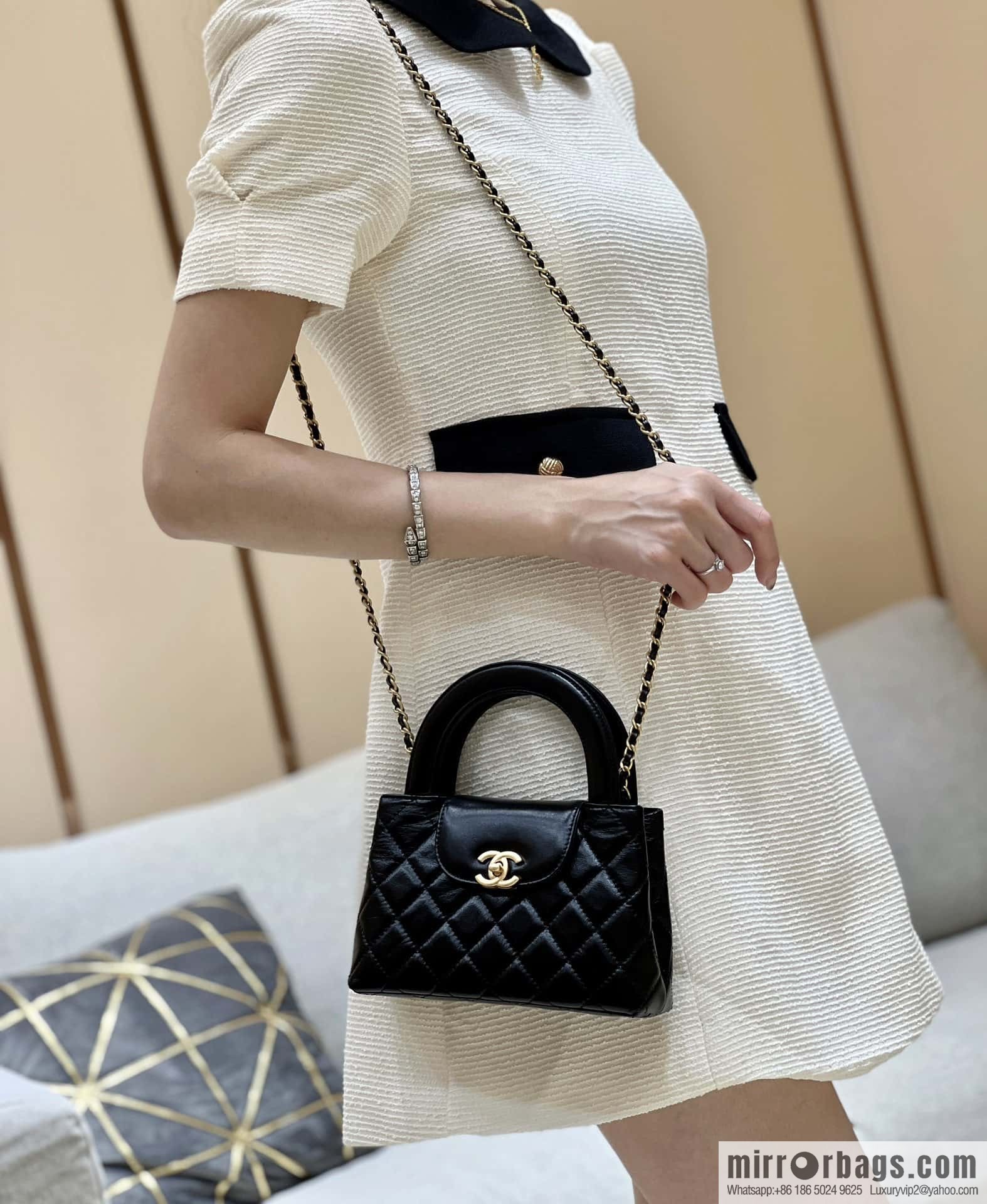 CHANEL 23K autumn and winter series Kelly bag AS4416 black
