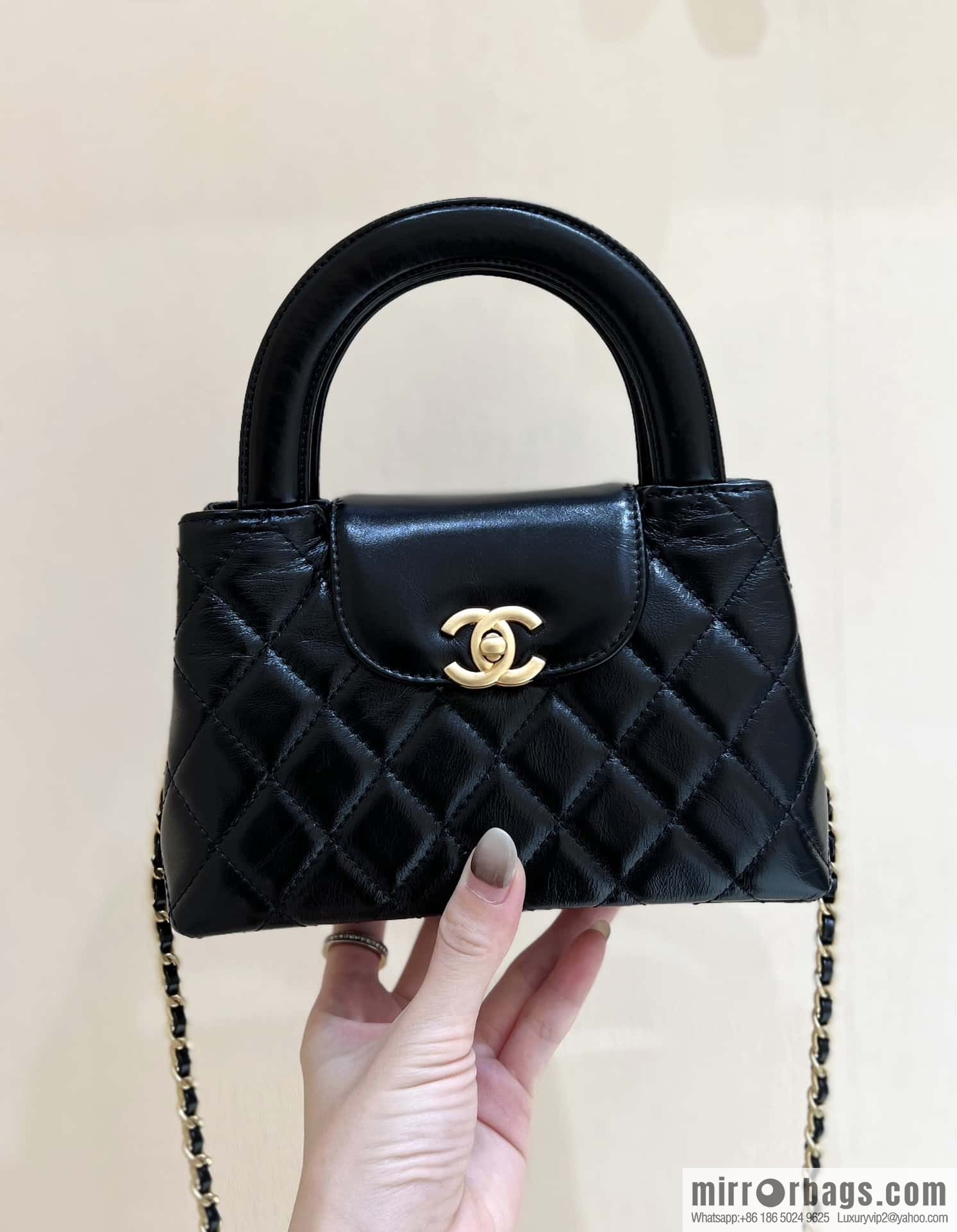 CHANEL 23K autumn and winter series Kelly bag AS4416 black