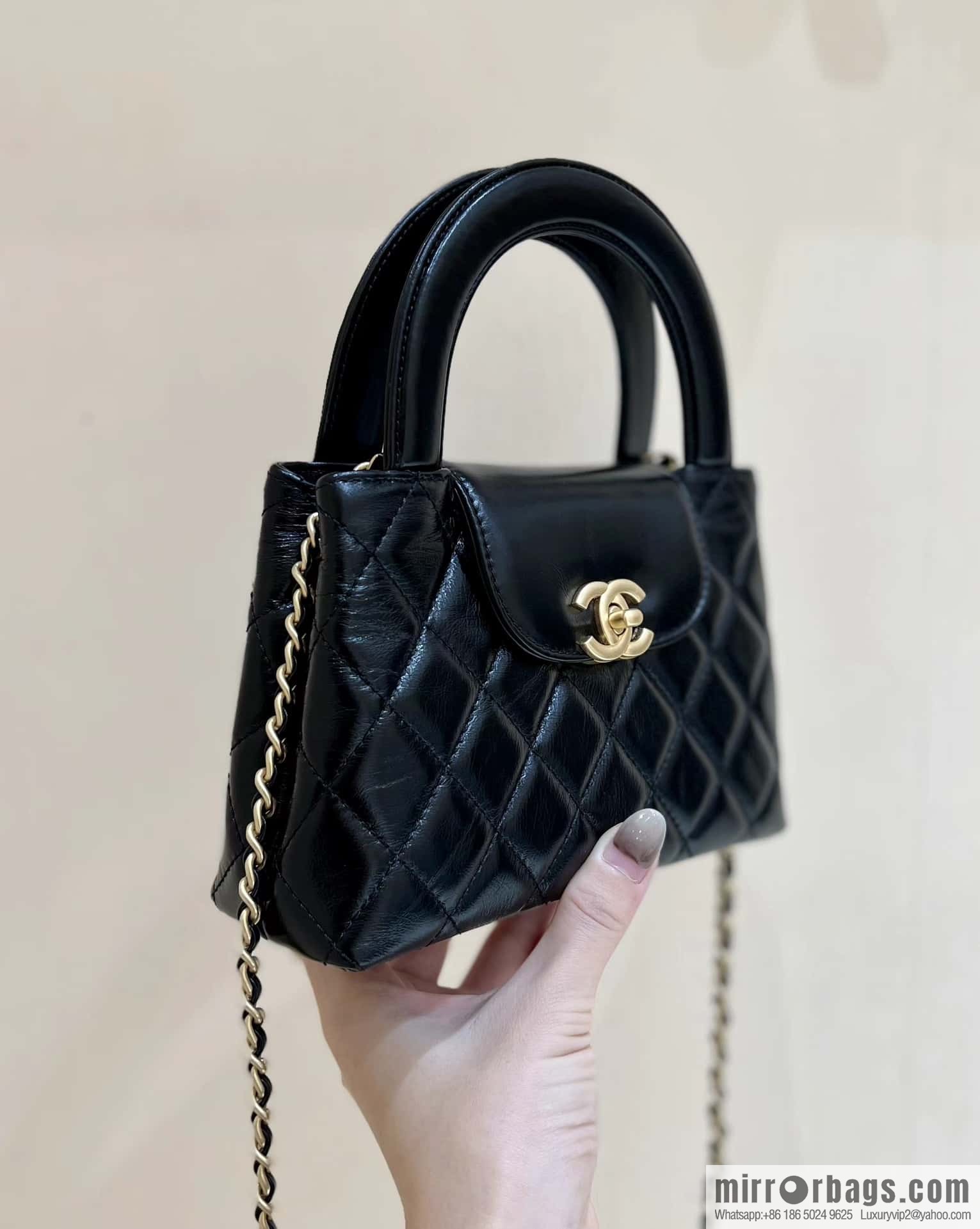 CHANEL 23K autumn and winter series Kelly bag AS4416 black