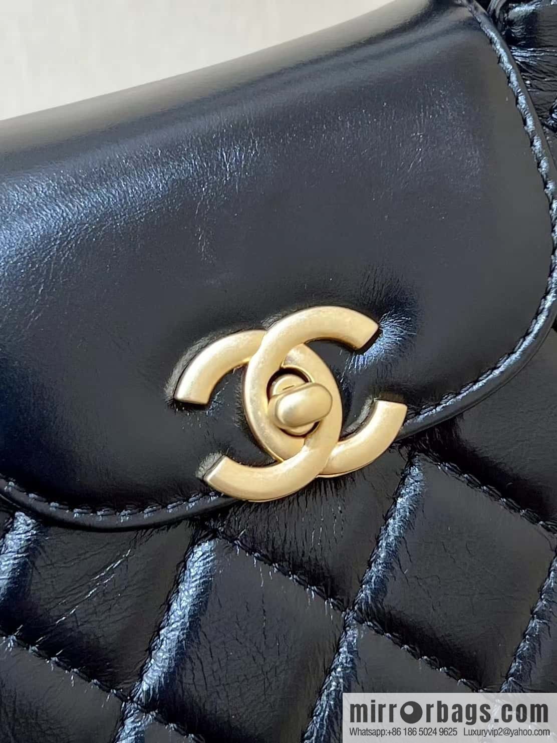 CHANEL 23K autumn and winter series Kelly bag AS4416 black