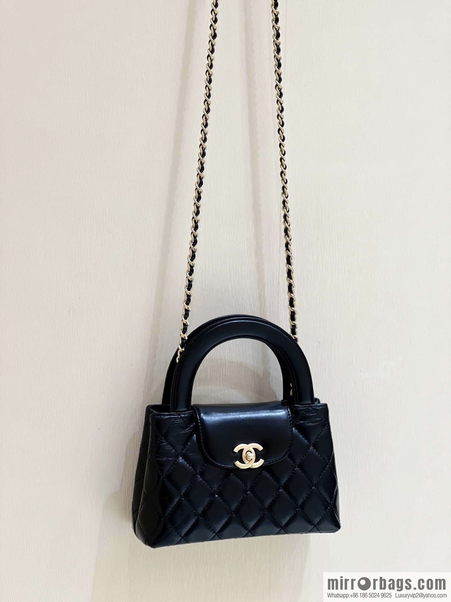 CHANEL 23K autumn and winter series Kelly bag AS4416 black