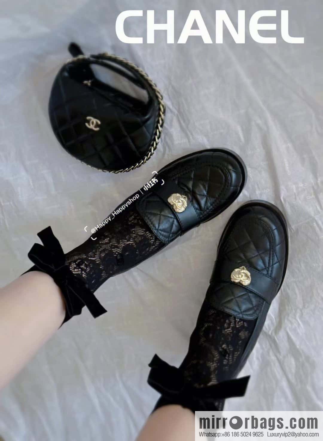 CHANEL Xiaoxiang love gold buckle platform loafers G39697 full leather