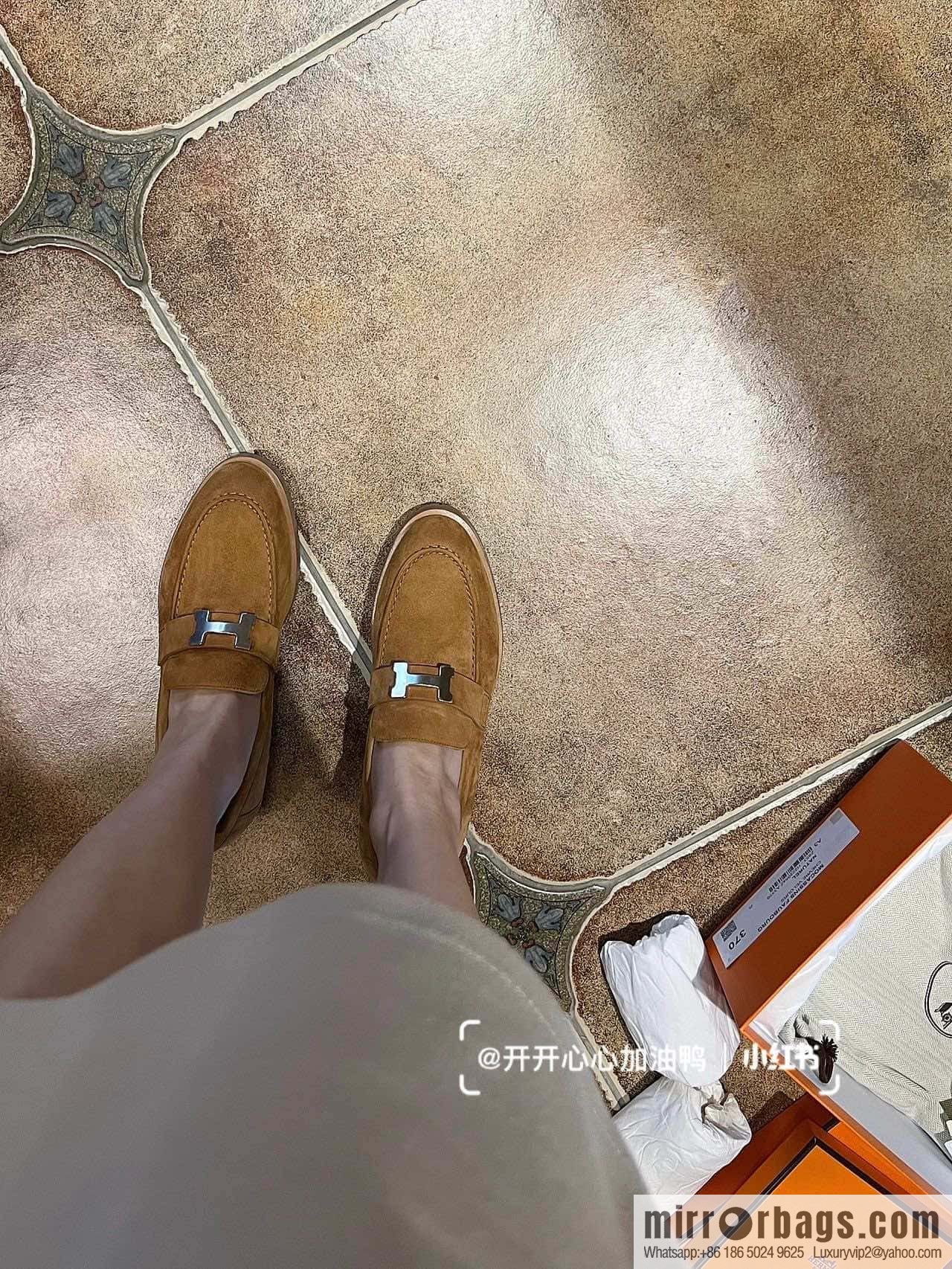 Hermès platform loafers