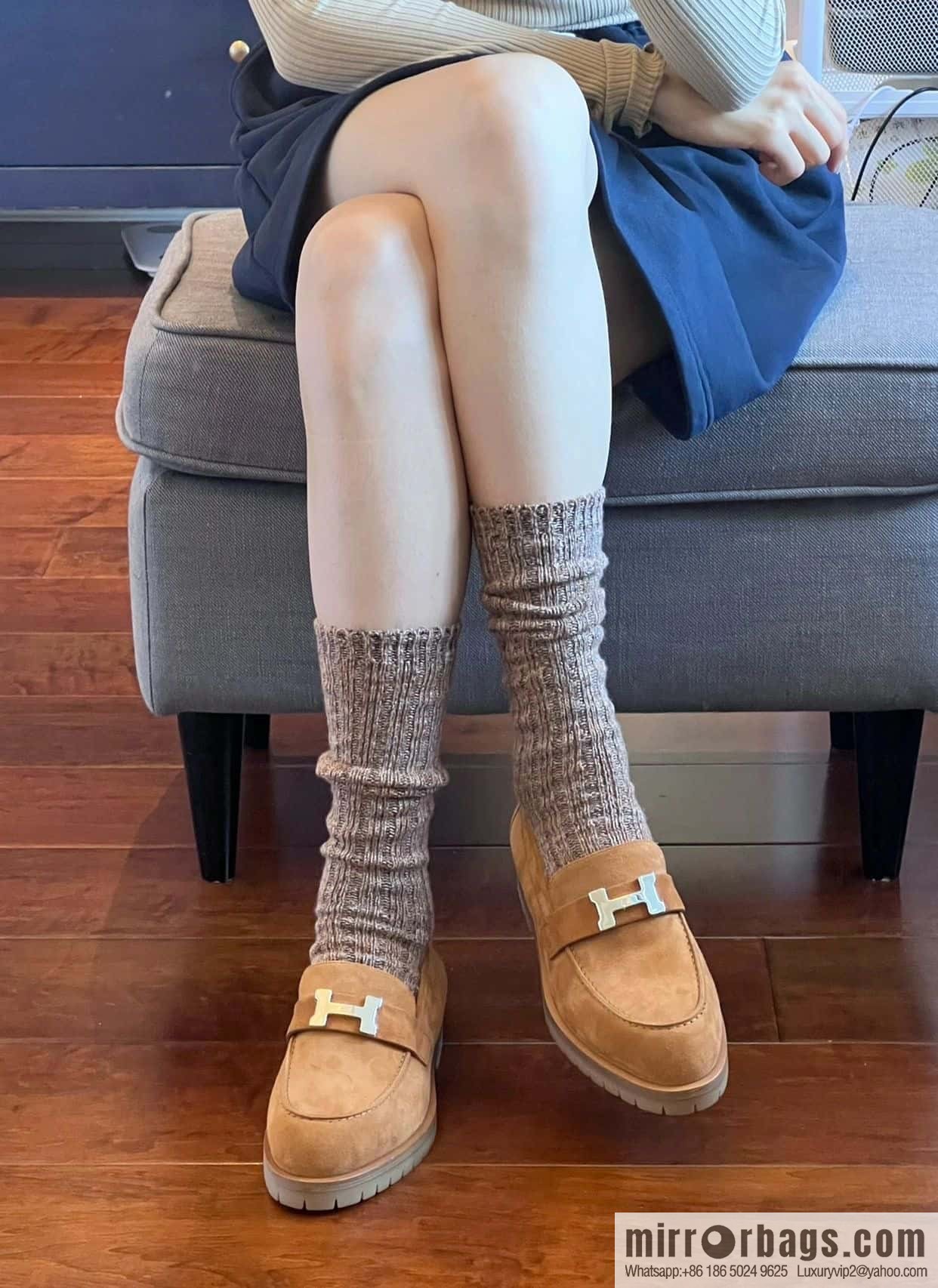 Hermès platform loafers