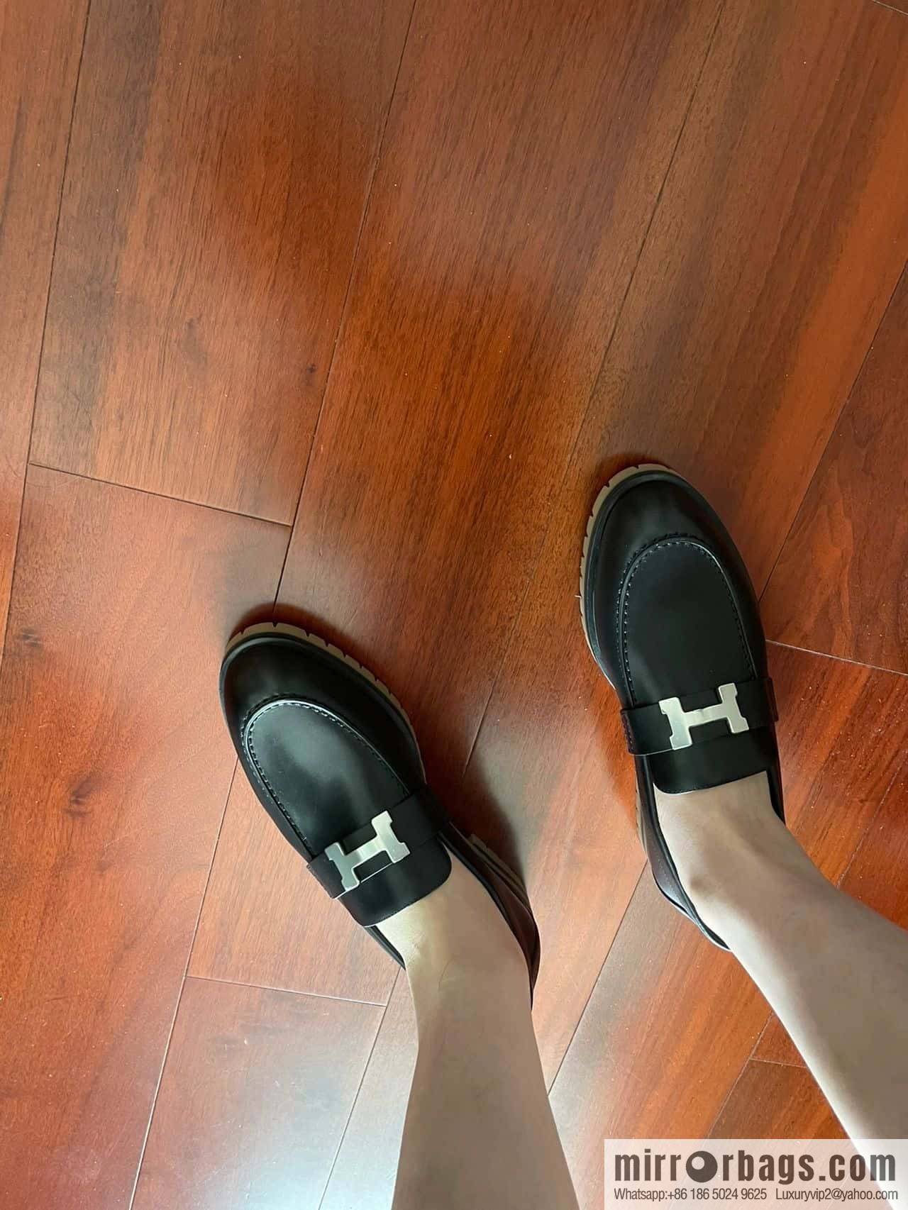 Hermès platform loafers