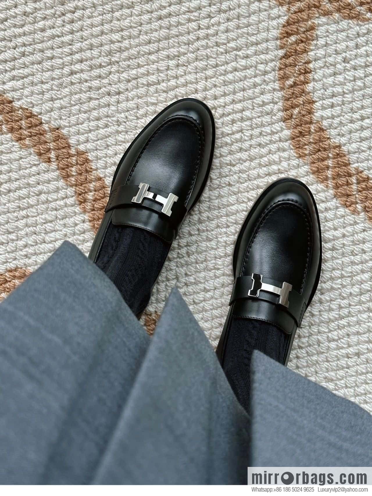 Hermès platform loafers