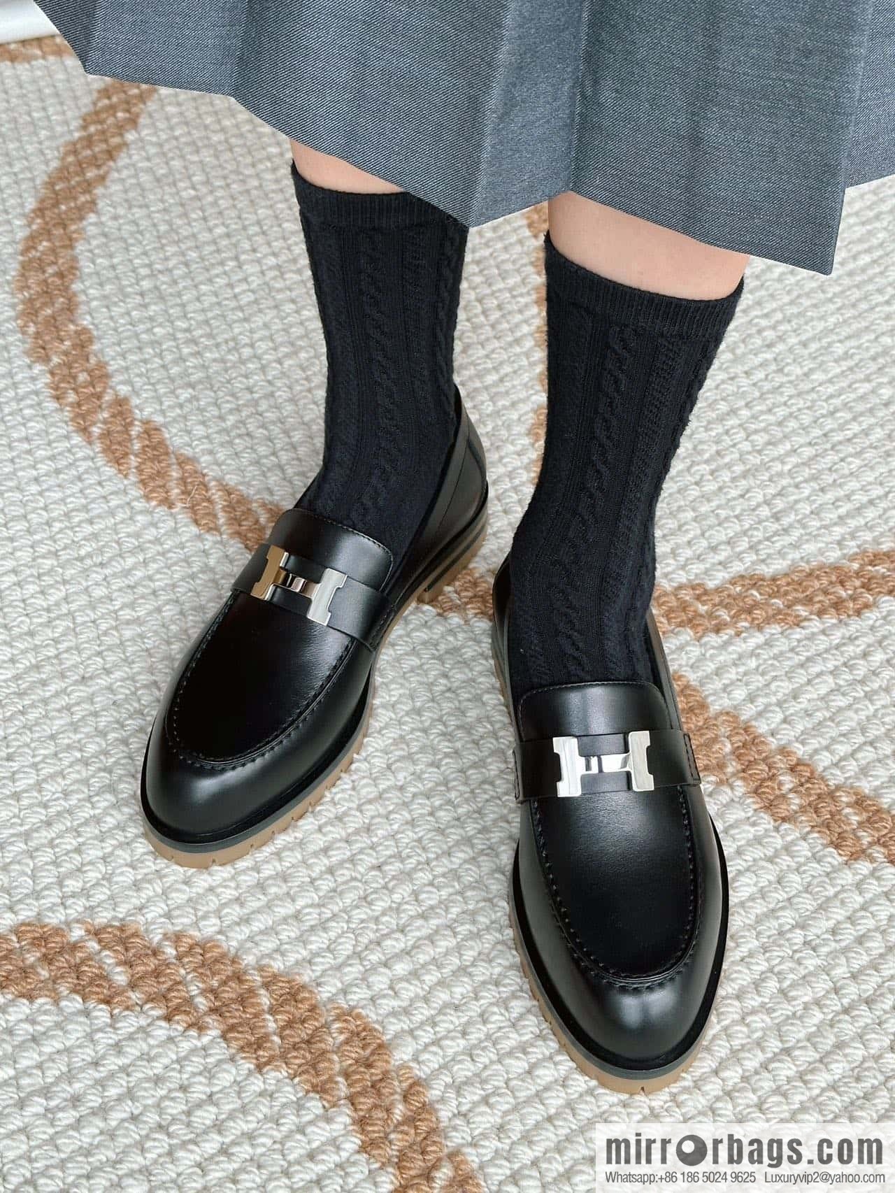 Hermès platform loafers