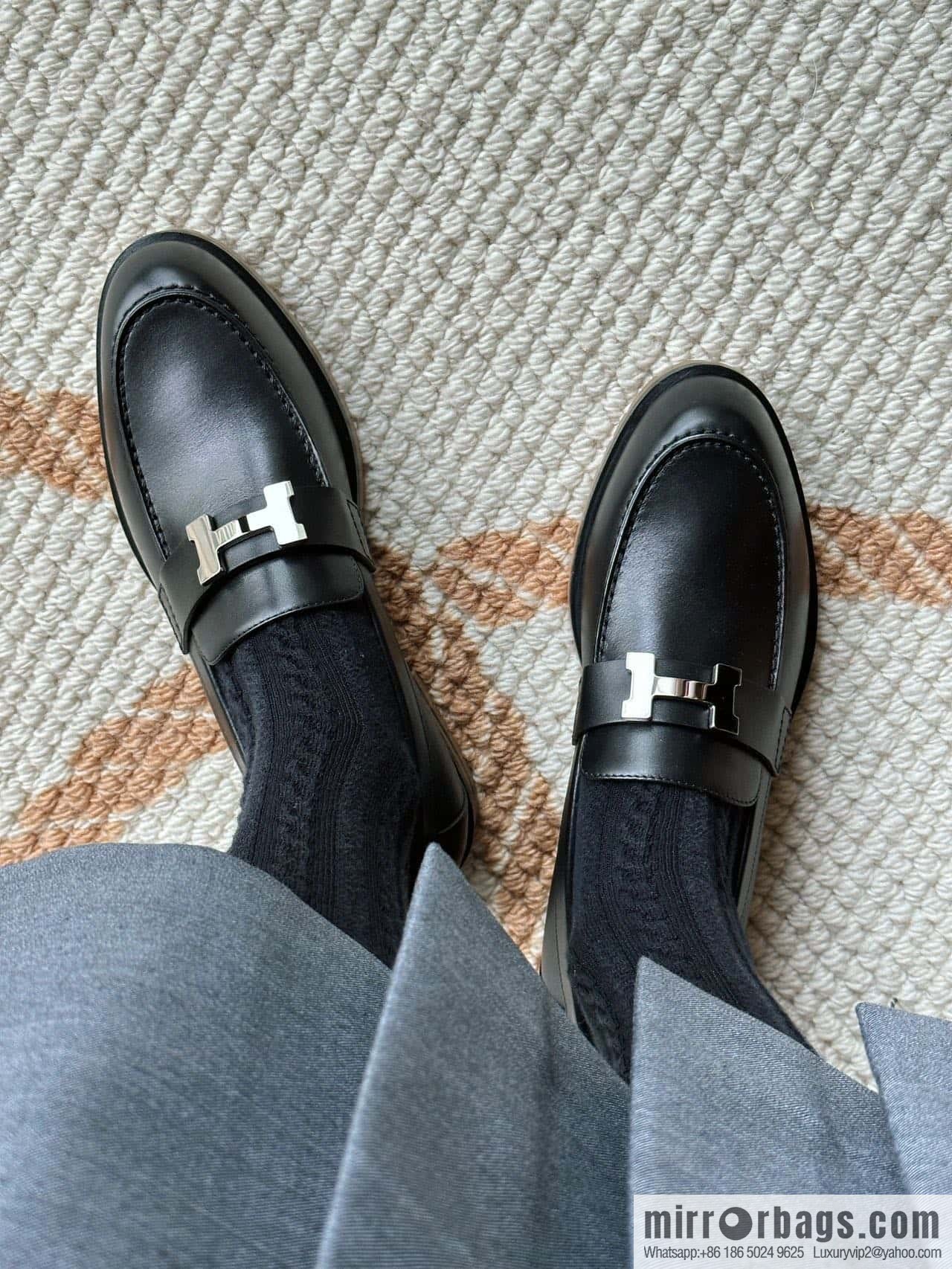 Hermès platform loafers