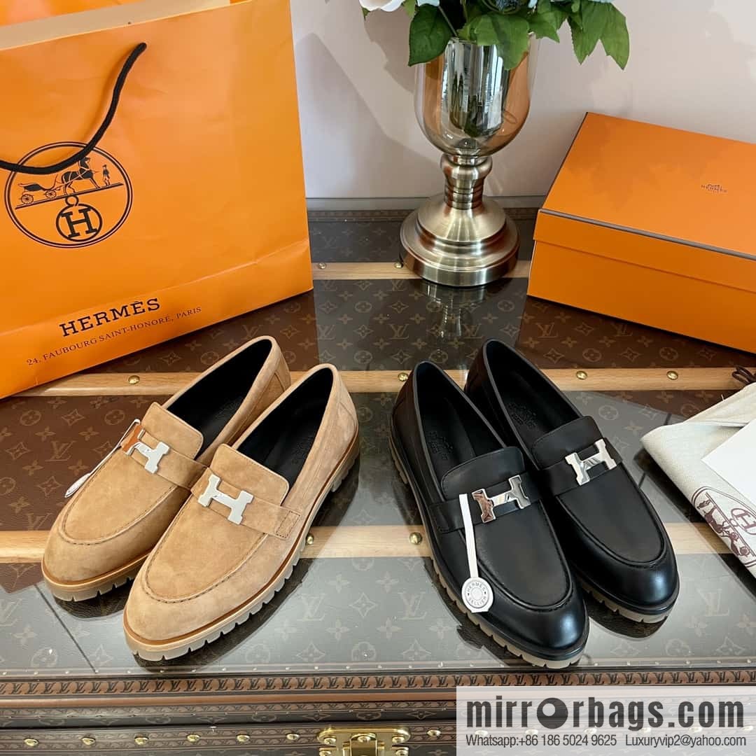 Hermès platform loafers