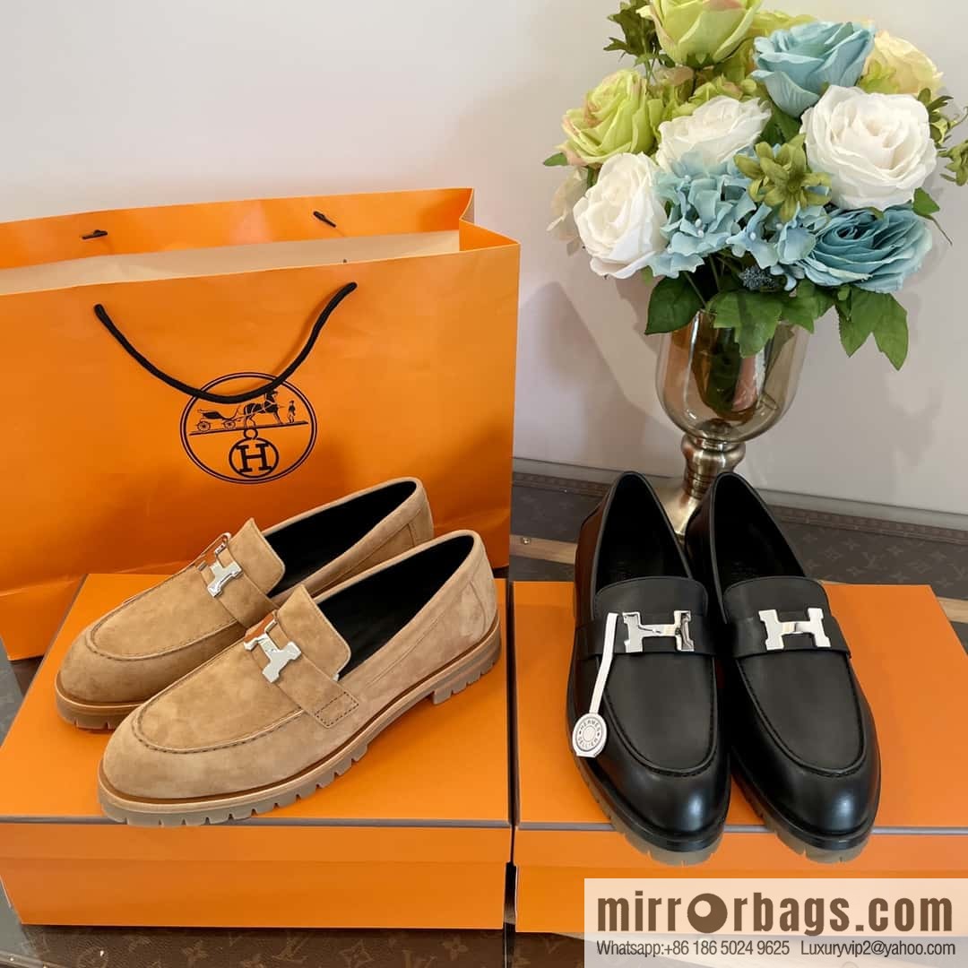 Hermès platform loafers