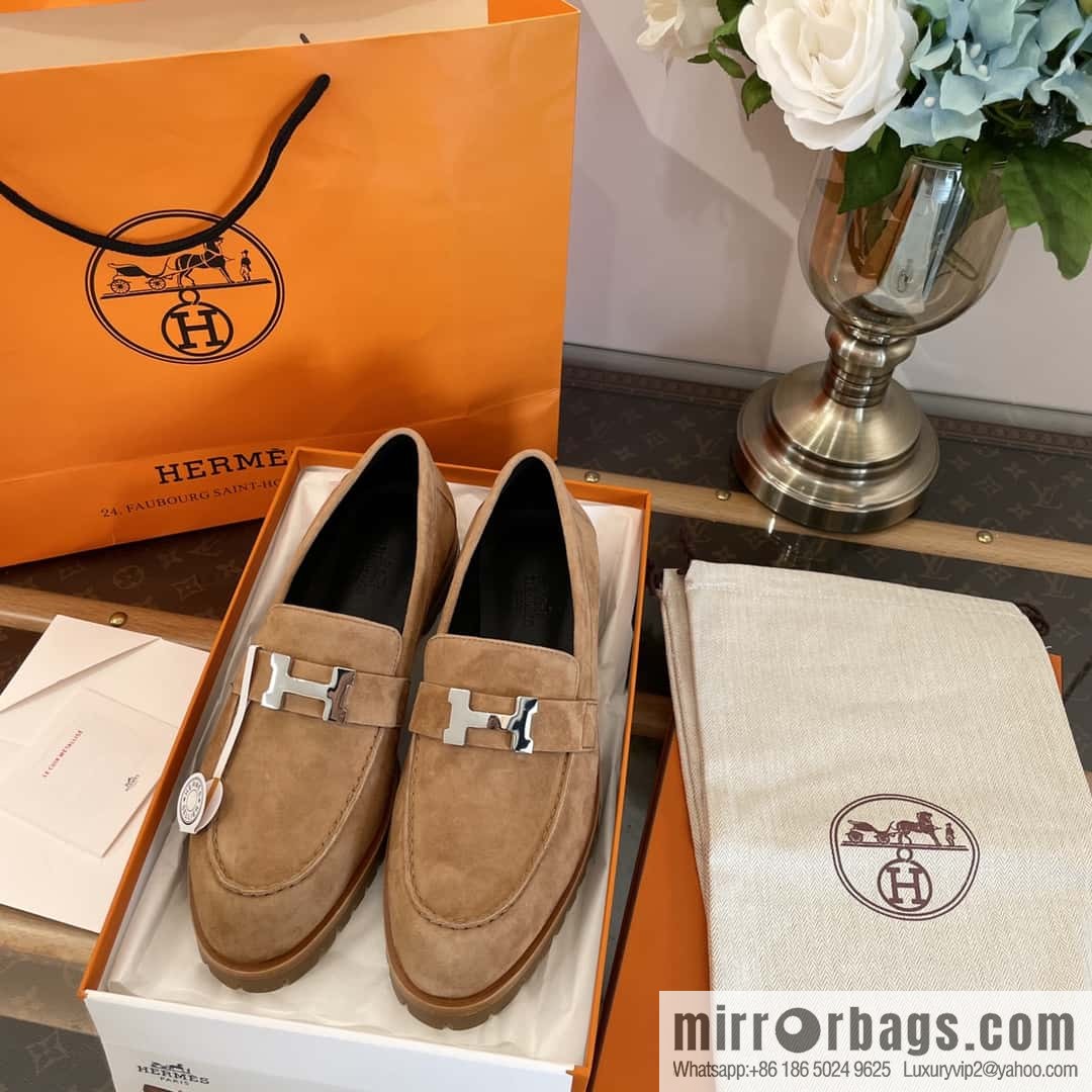 Hermès platform loafers