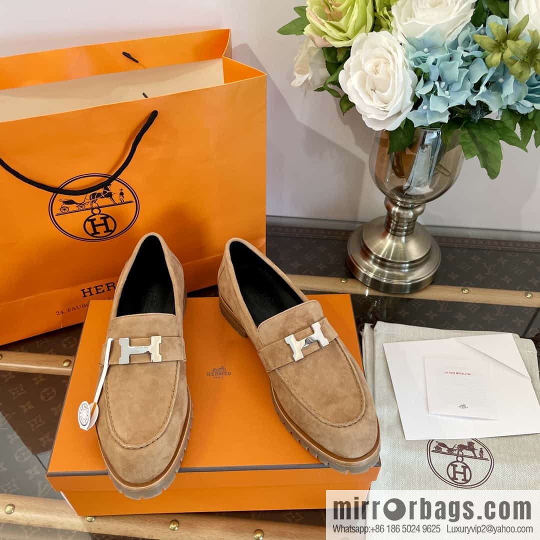 Hermès platform loafers