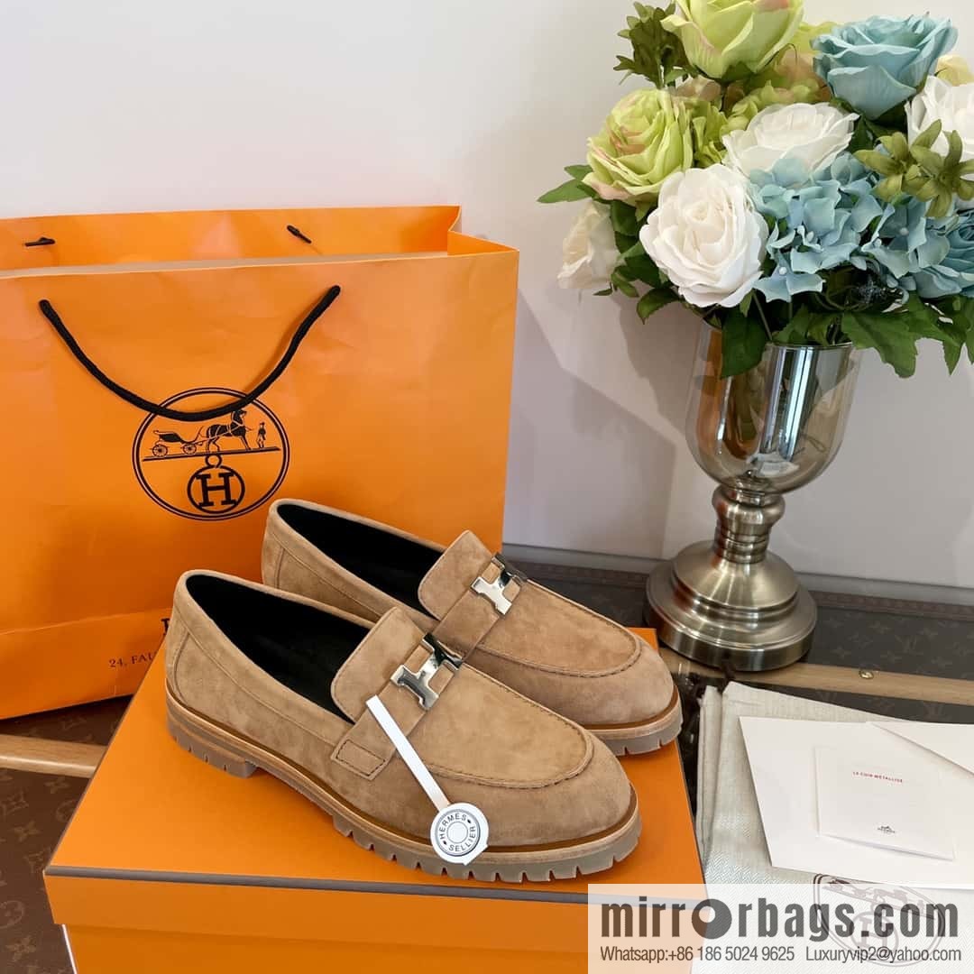 Hermès platform loafers