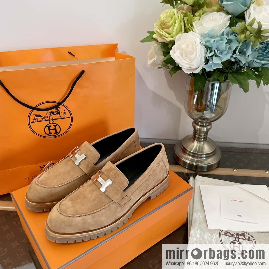 Hermès platform loafers