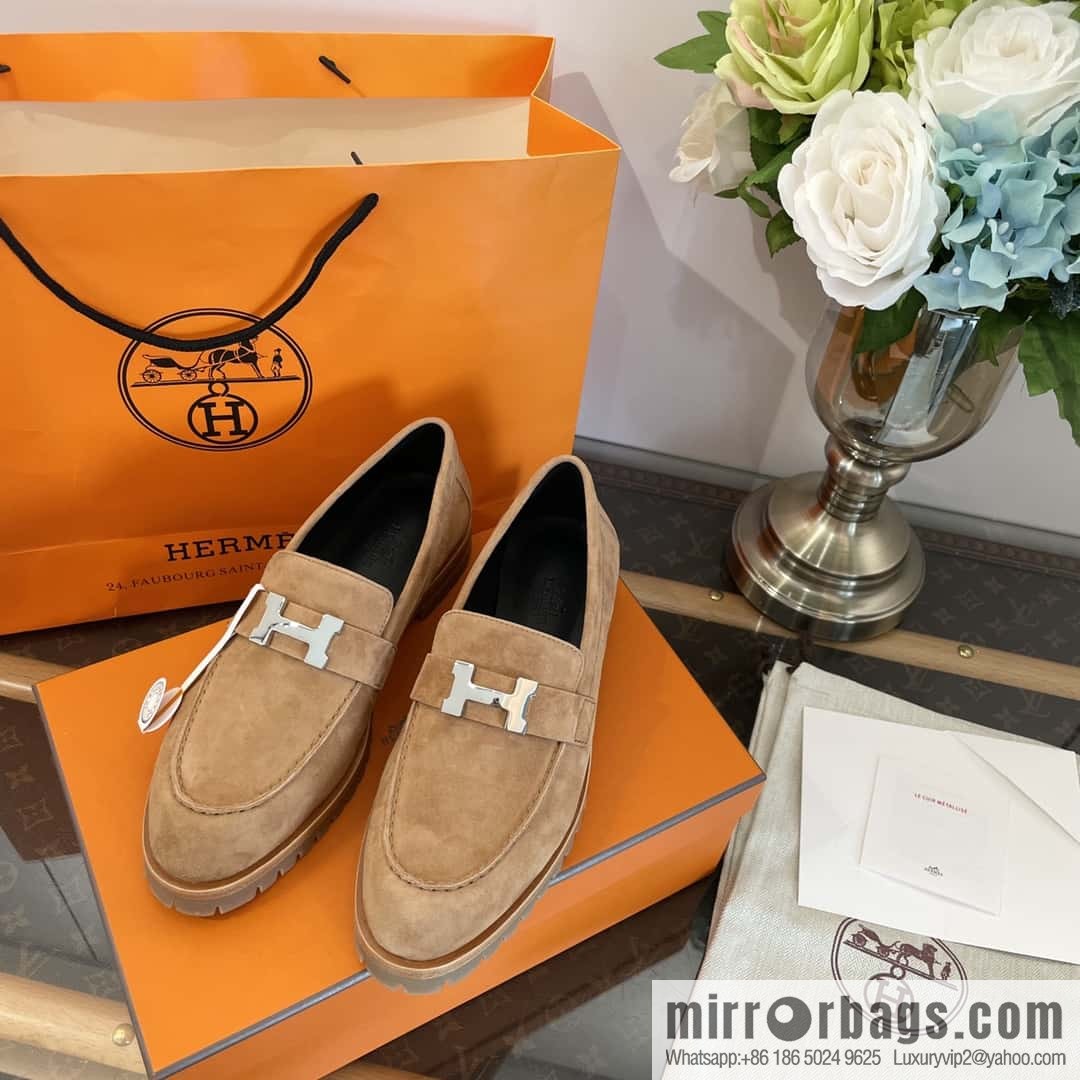 Hermès platform loafers