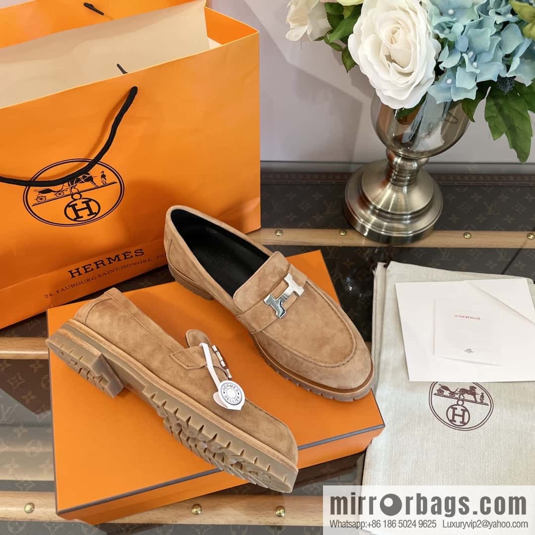 Hermès platform loafers