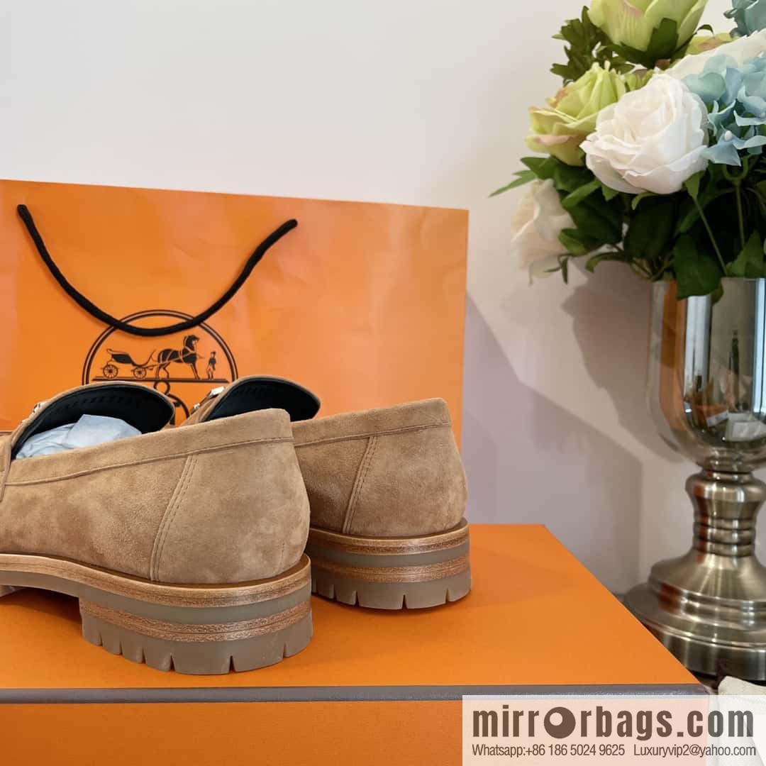 Hermès platform loafers