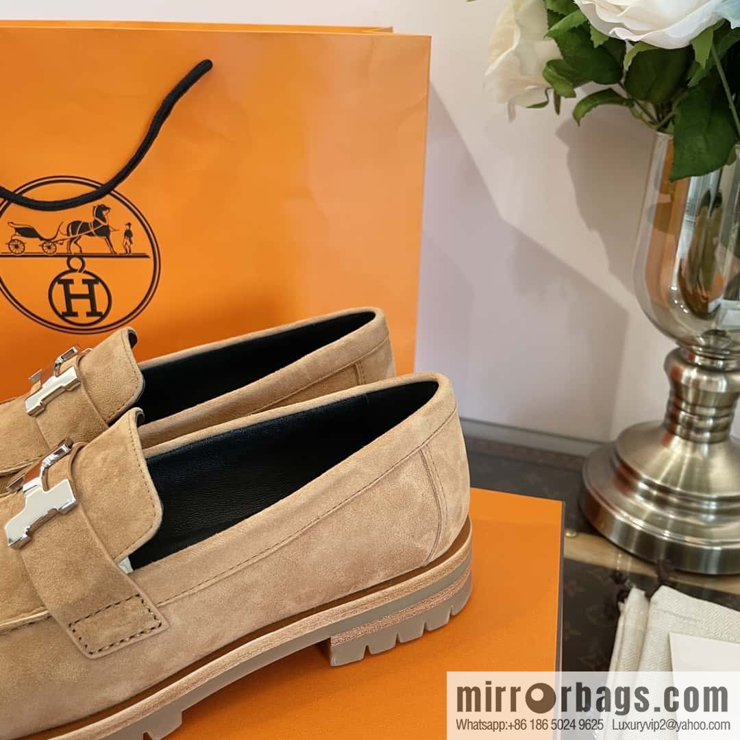 Hermès platform loafers
