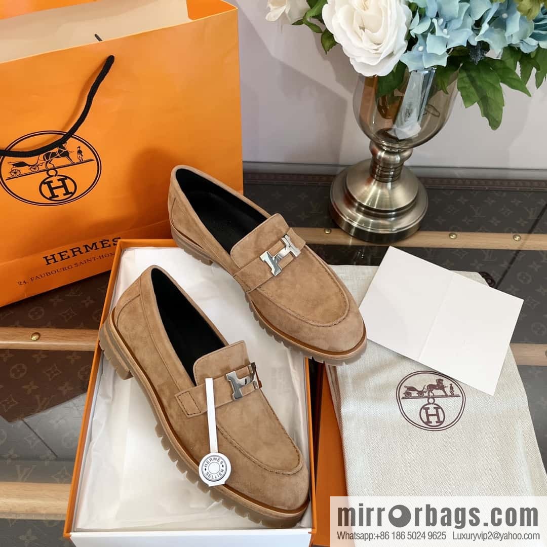 Hermès platform loafers