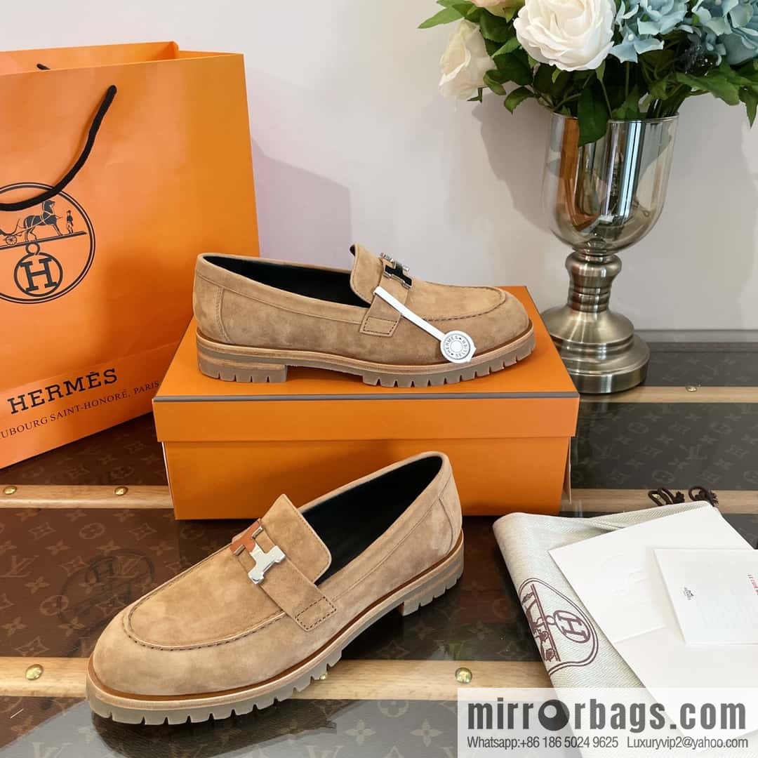 Hermès platform loafers