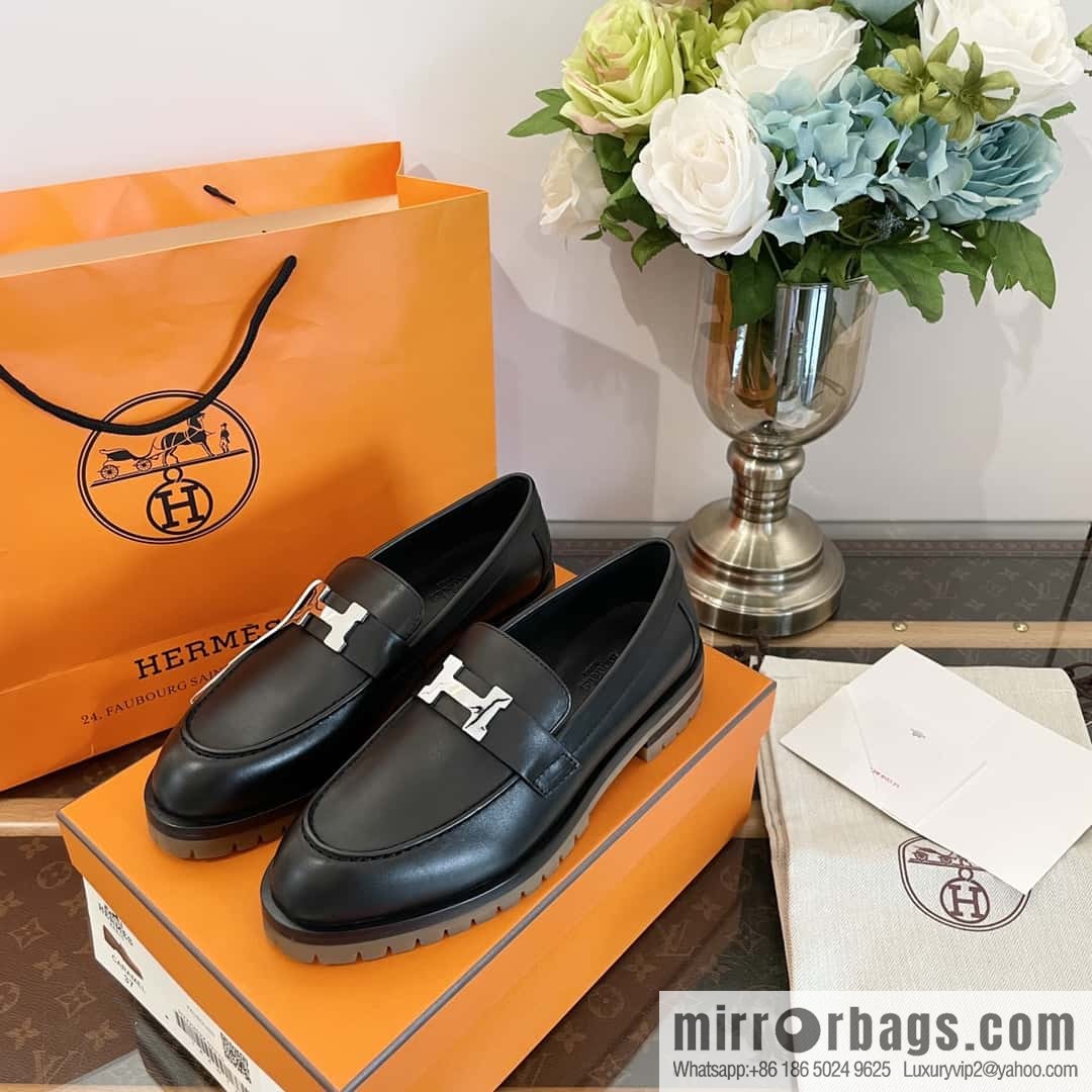 Hermès platform loafers