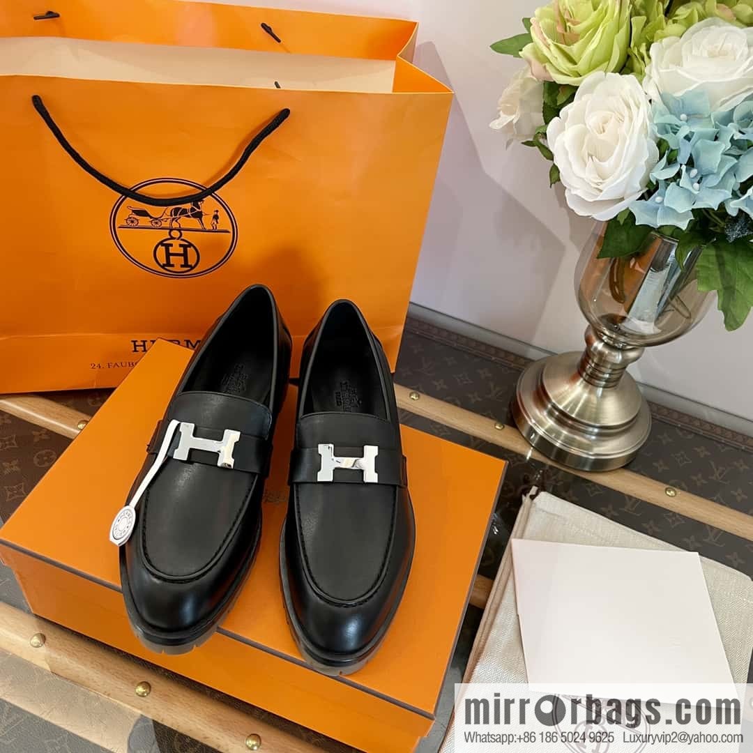 Hermès platform loafers