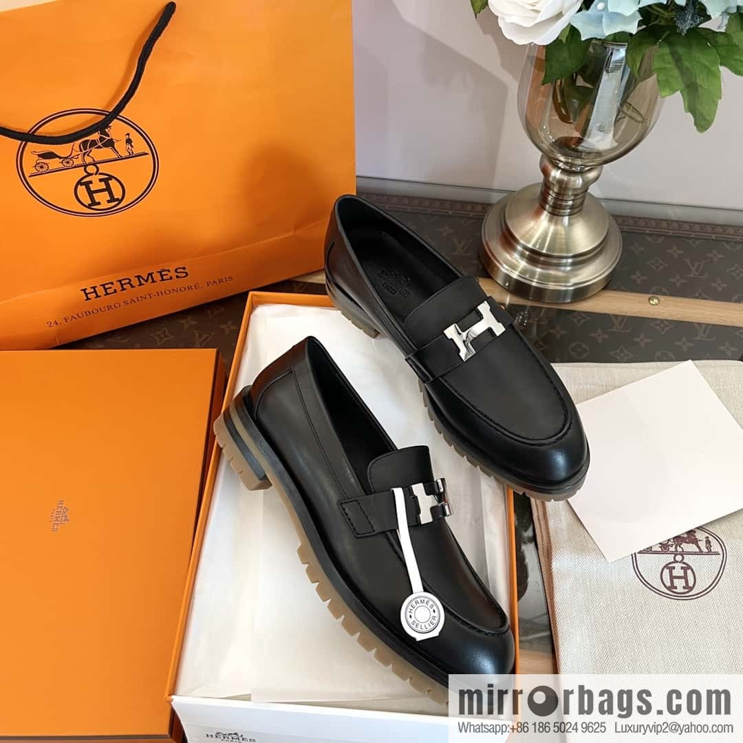 Hermès platform loafers