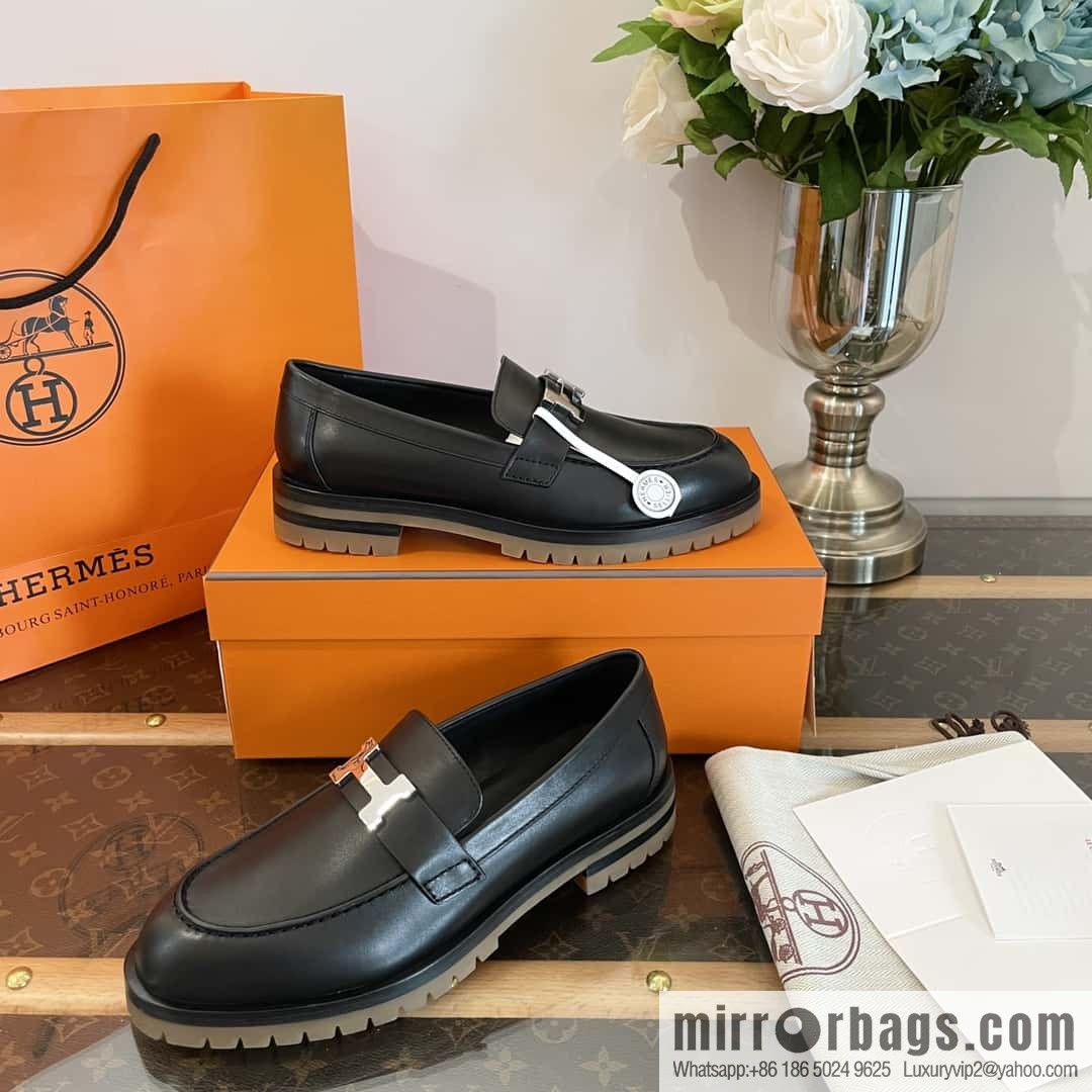 Hermès platform loafers